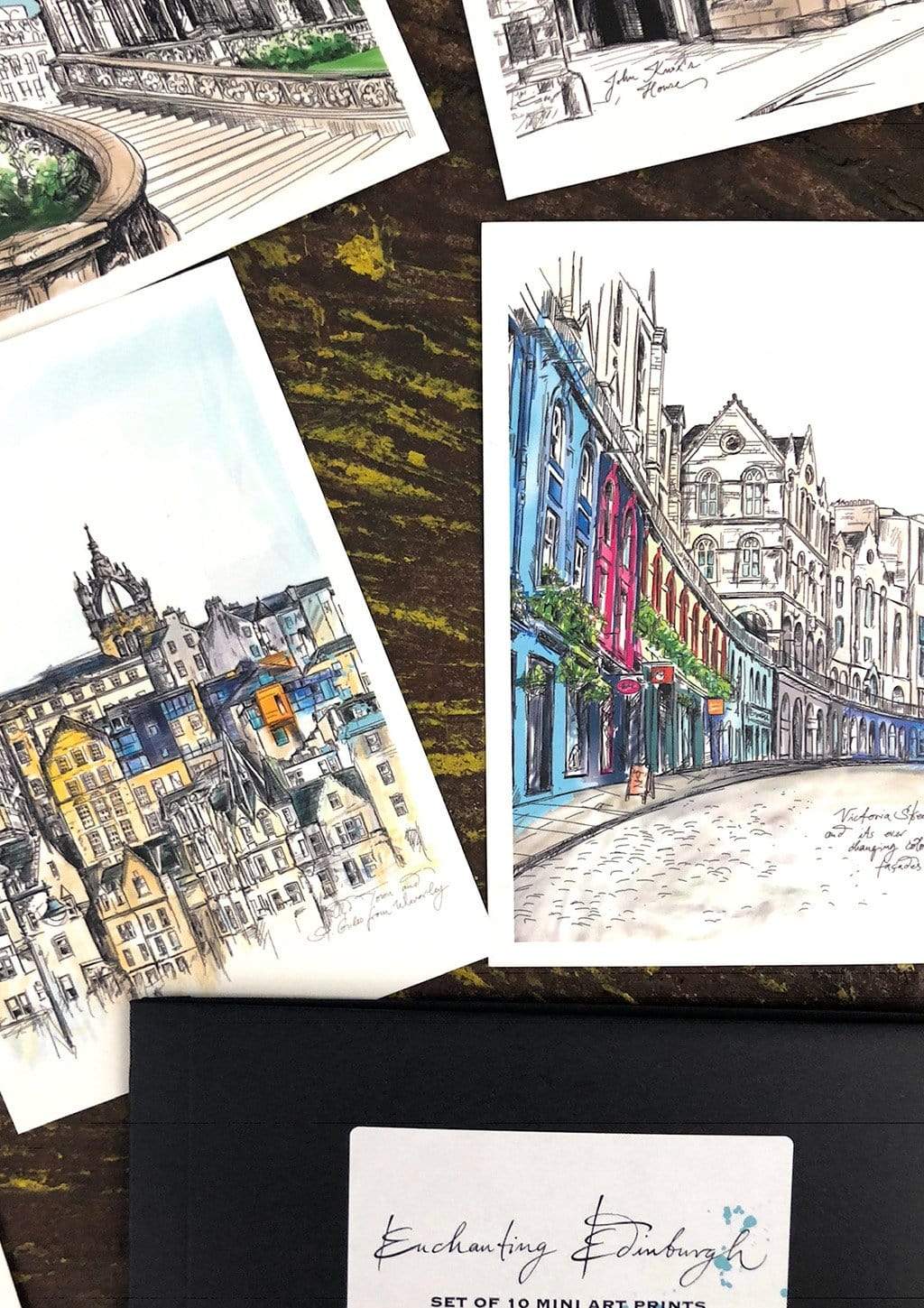 Enchanting Edinburgh Mini Art Print Set