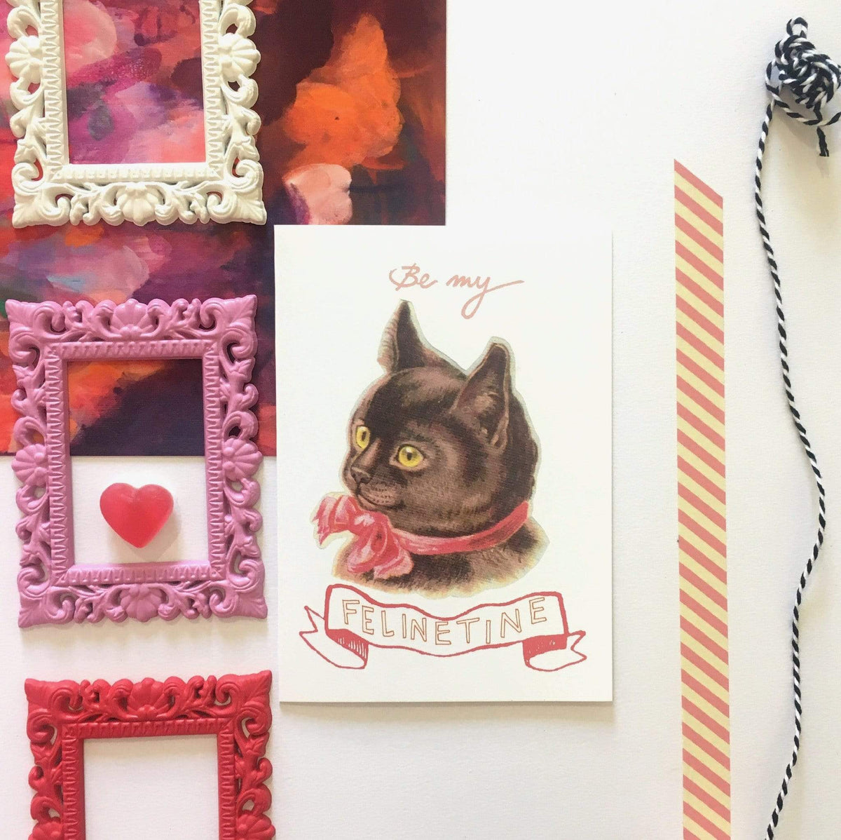 Felinetine Greeting Card