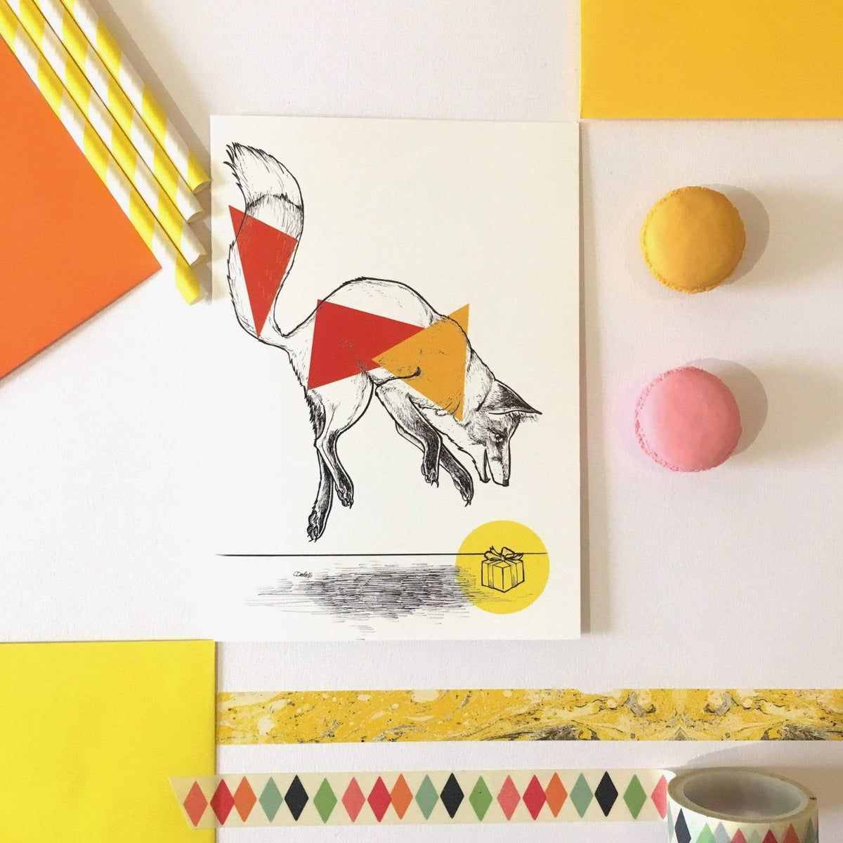 Boxes for Foxes Greeting Card