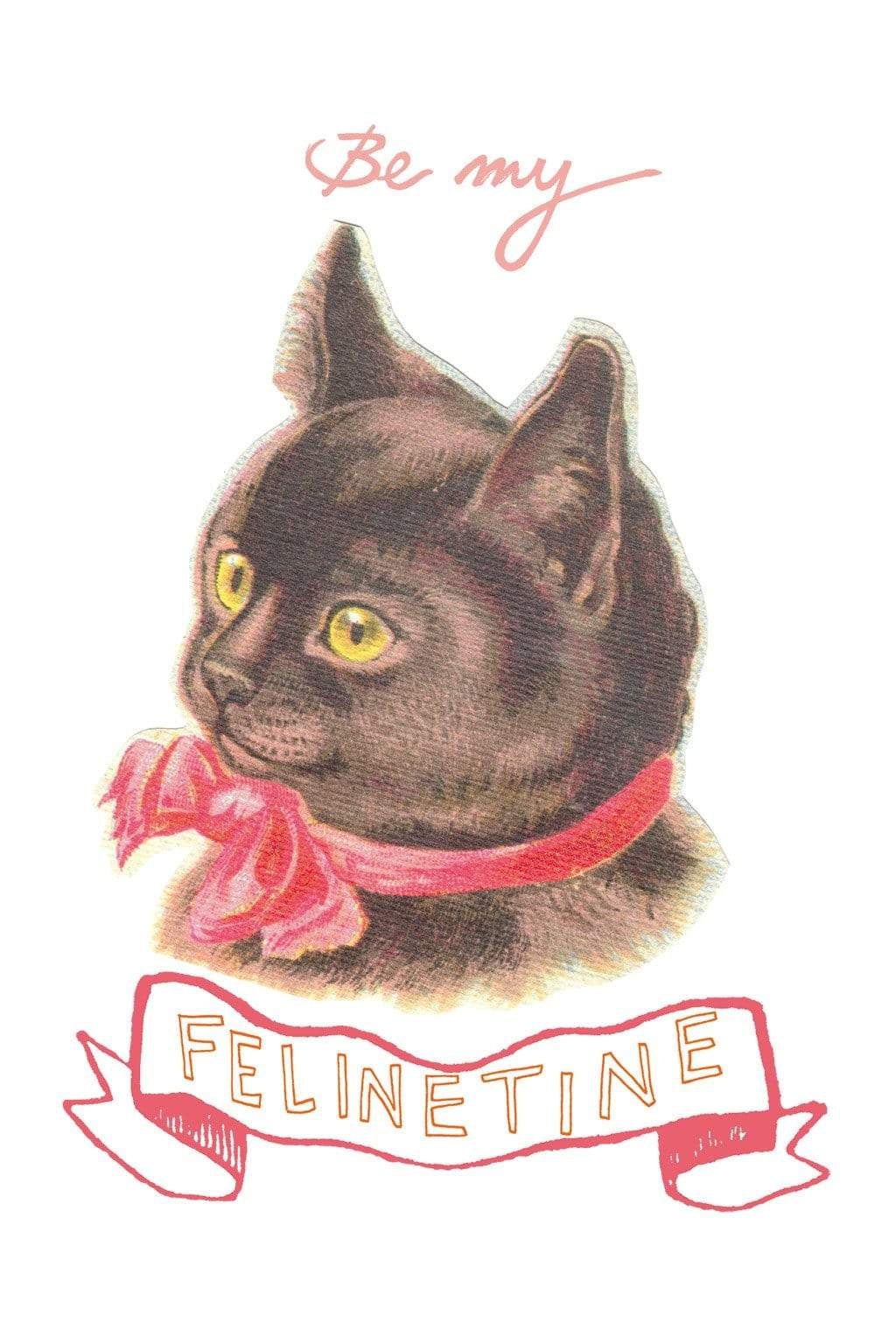 Felinetine Greeting Card