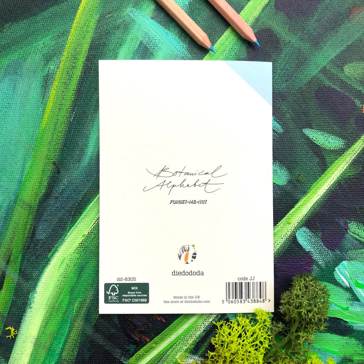 Botanical Alphabet F Greeting Card