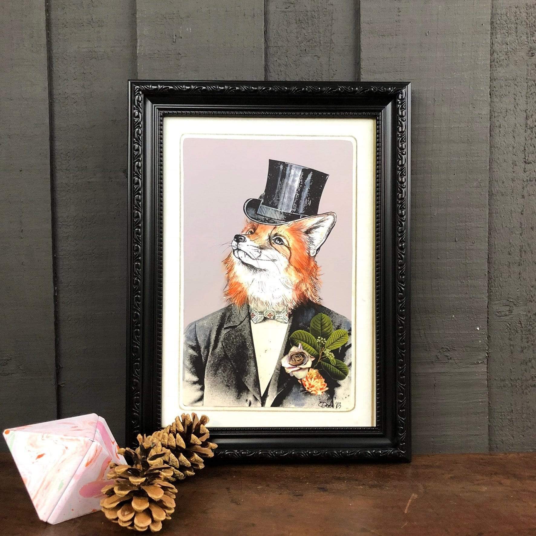 Fox In A Suit A4 Print