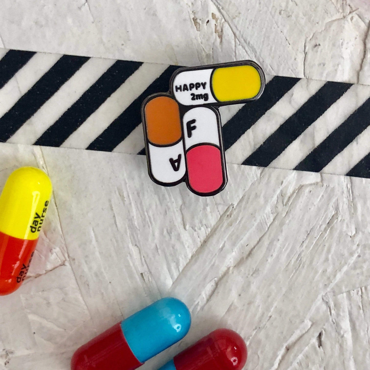 Happy AF Pill Pin