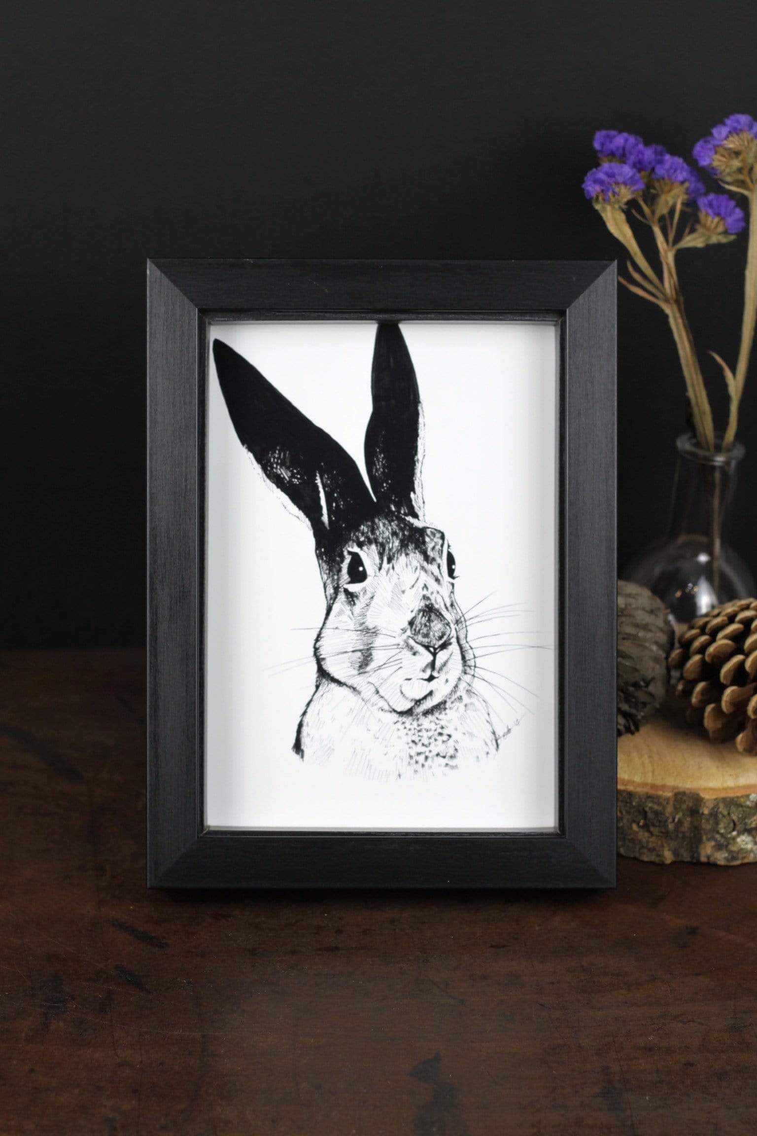 Skeptical Hare A3 Print