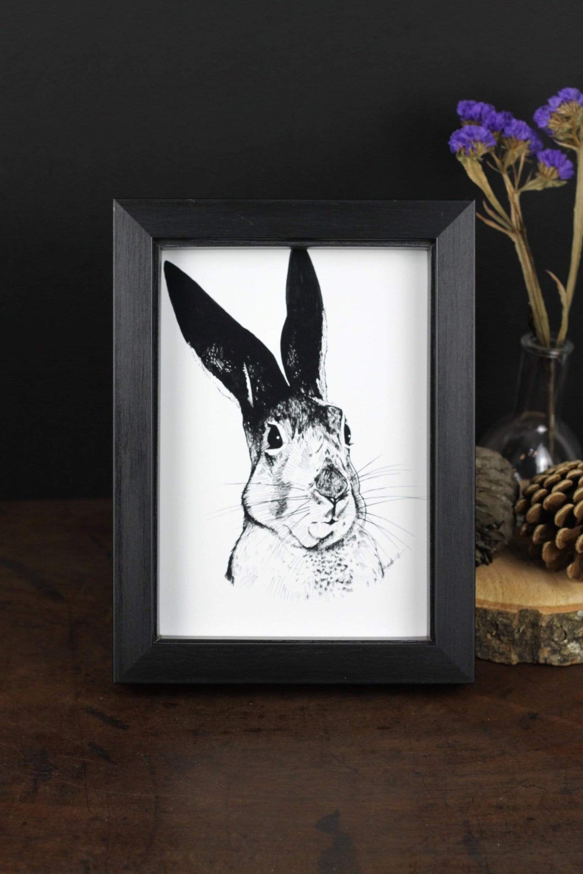 Skeptical Hare A4 Print