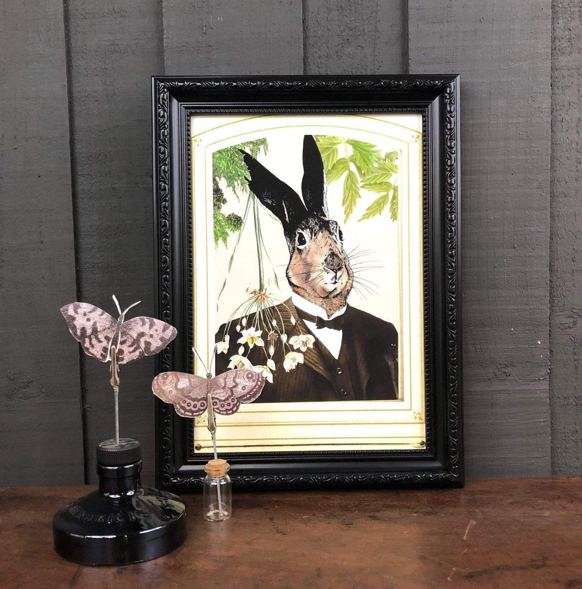 Hare In A Suit A4 Print