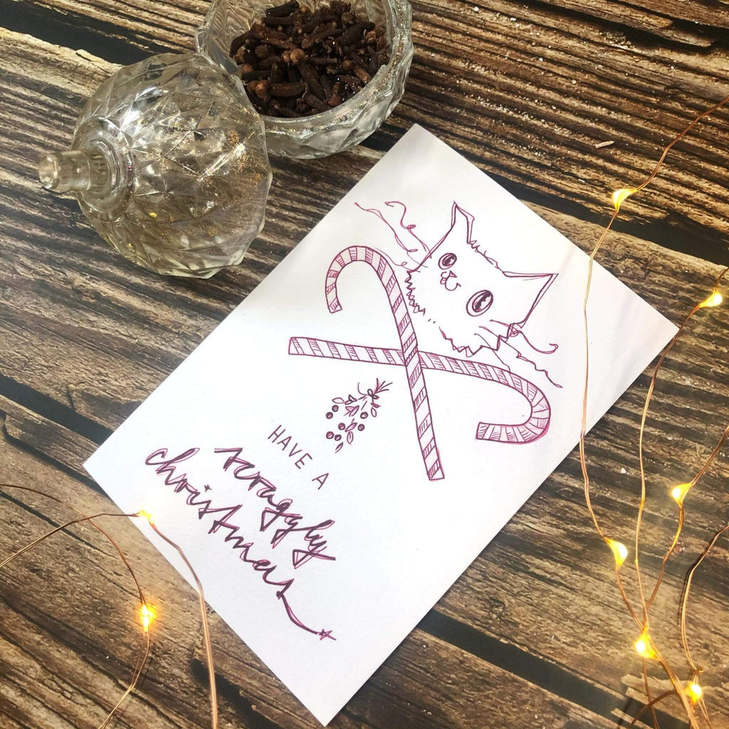 Have A Scraggly Christmas Greeting Card