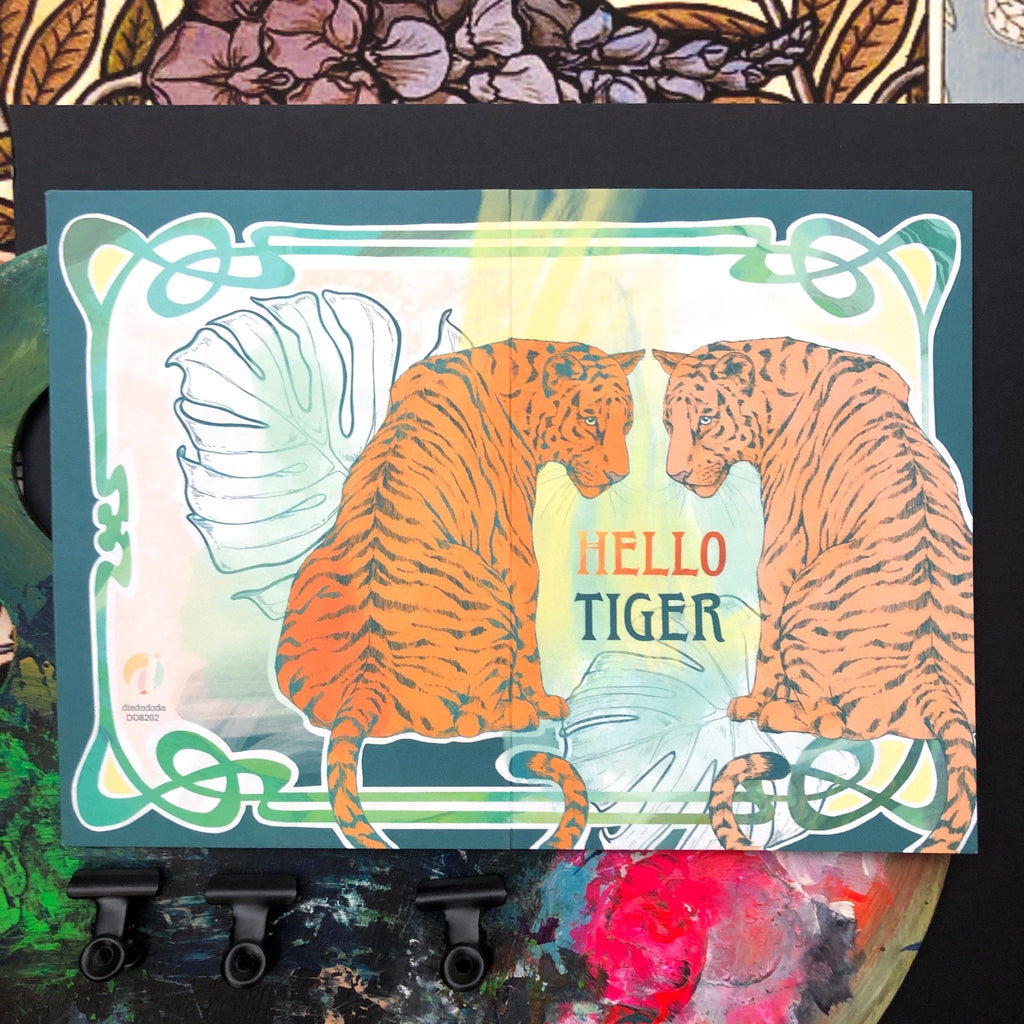Hello Tiger Greeting Card