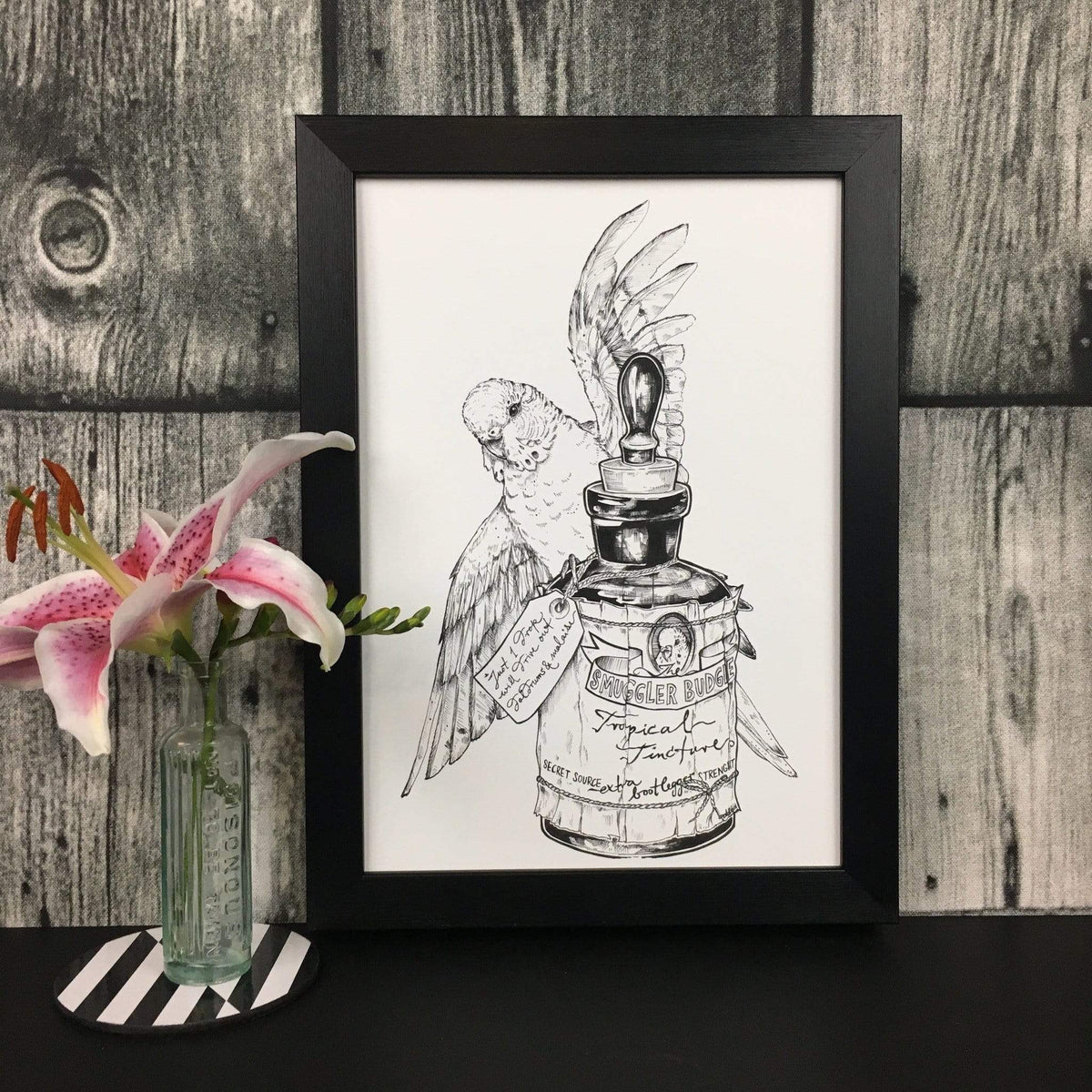 Smuggler Budgie Tropical Tincture A2 Print