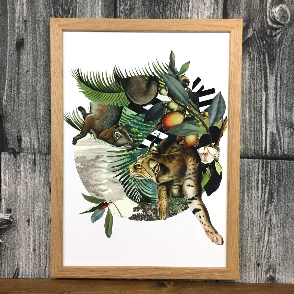 Fox & Lynxs' Tropical Escape A2 Print