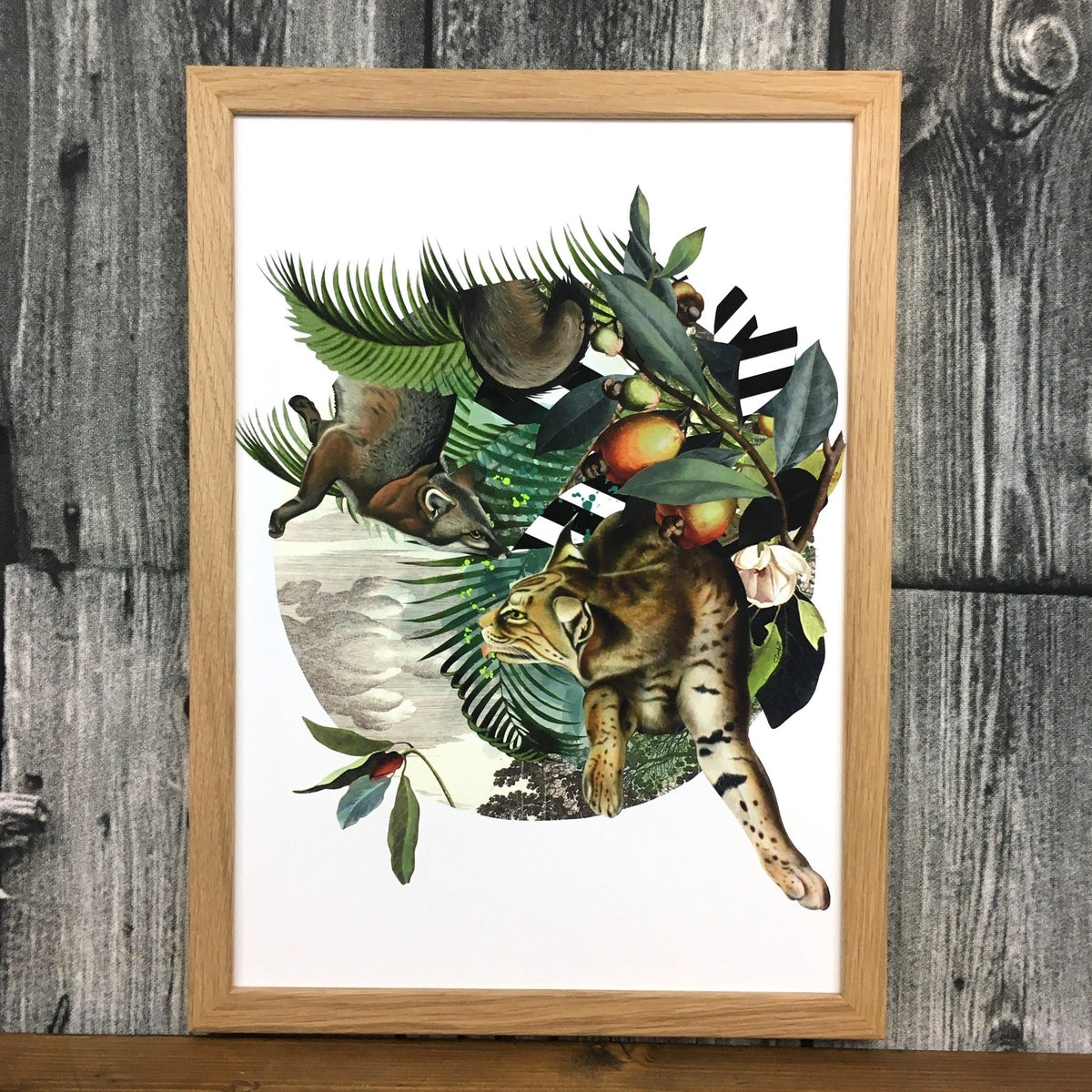 Fox & Lynxs' Tropical Escape A3 Print