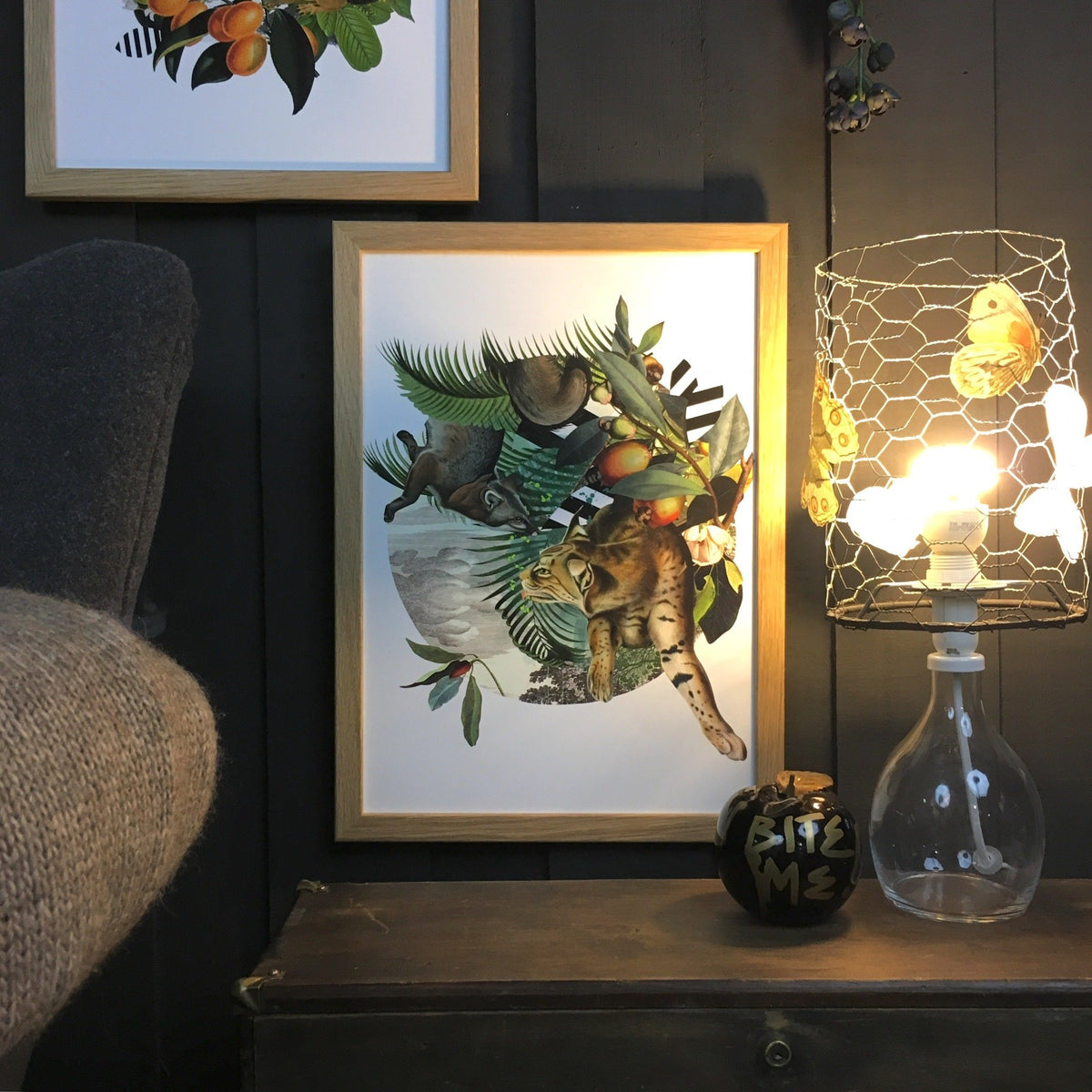 Fox & Lynxs' Tropical Escape A3 Print