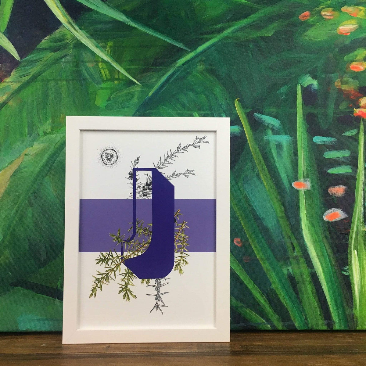 Botanical Alphabet J A2 Print