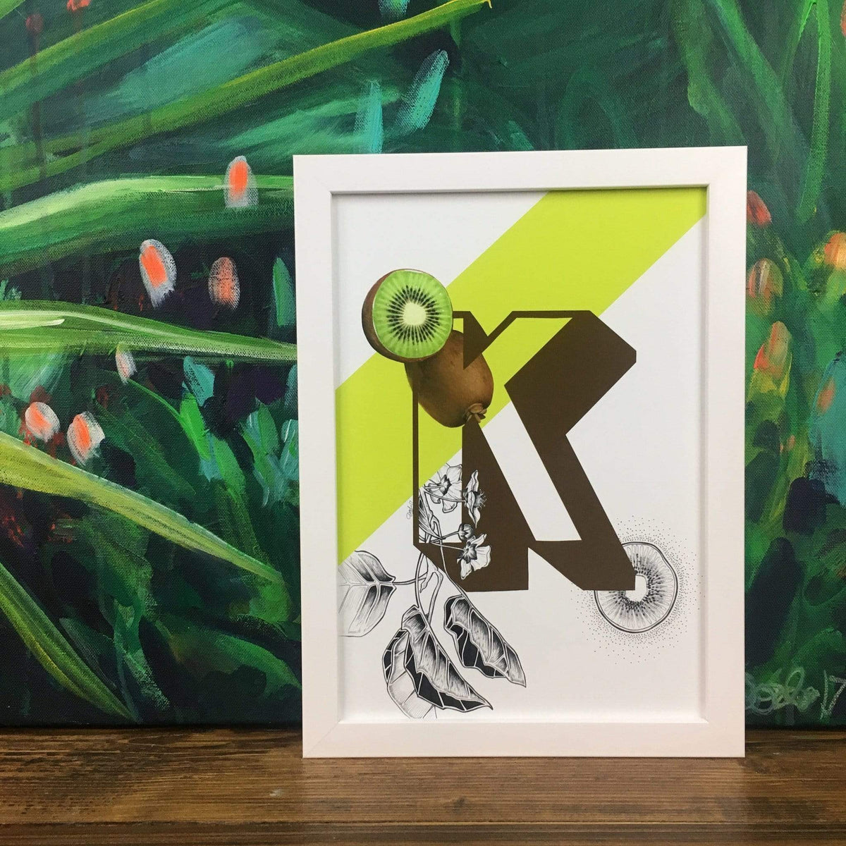 Botanical Alphabet K A2 Print
