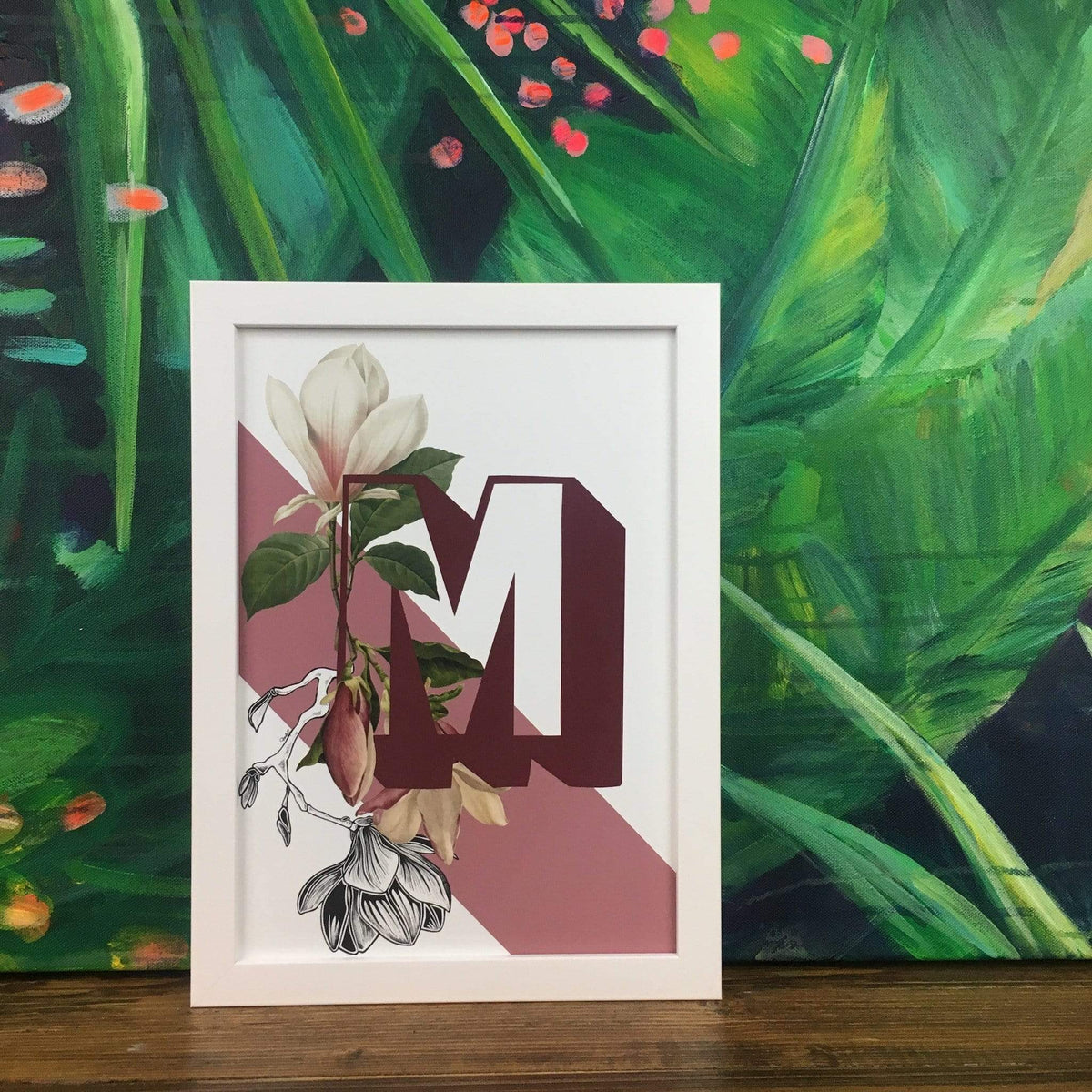 Botanical Alphabet M A2 Print