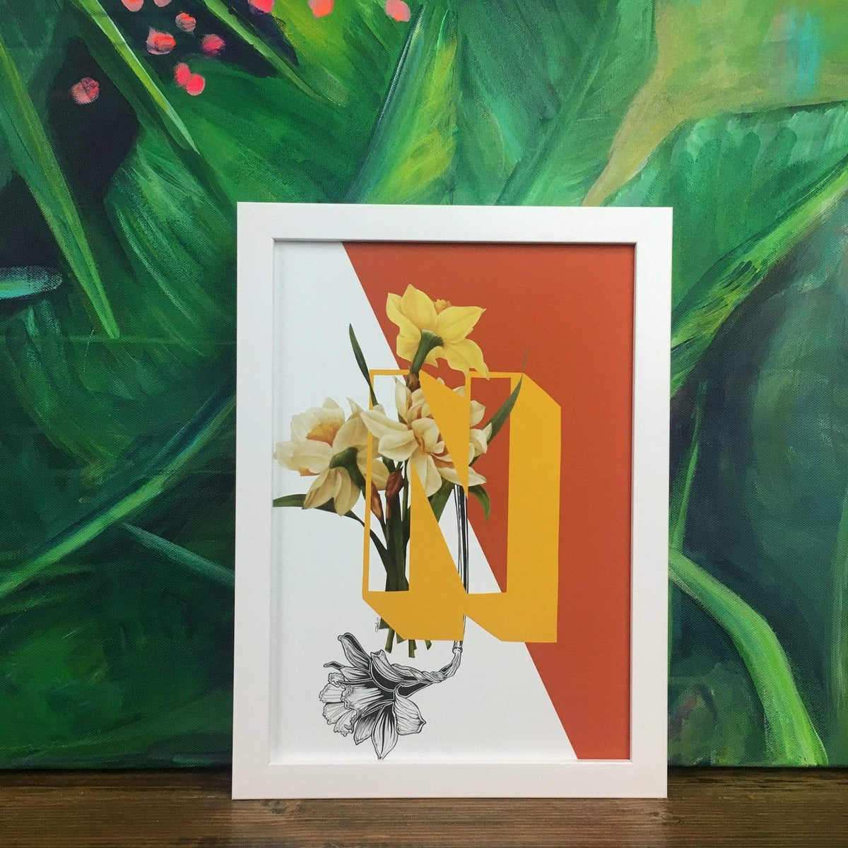 Botanical Alphabet N A3 Print