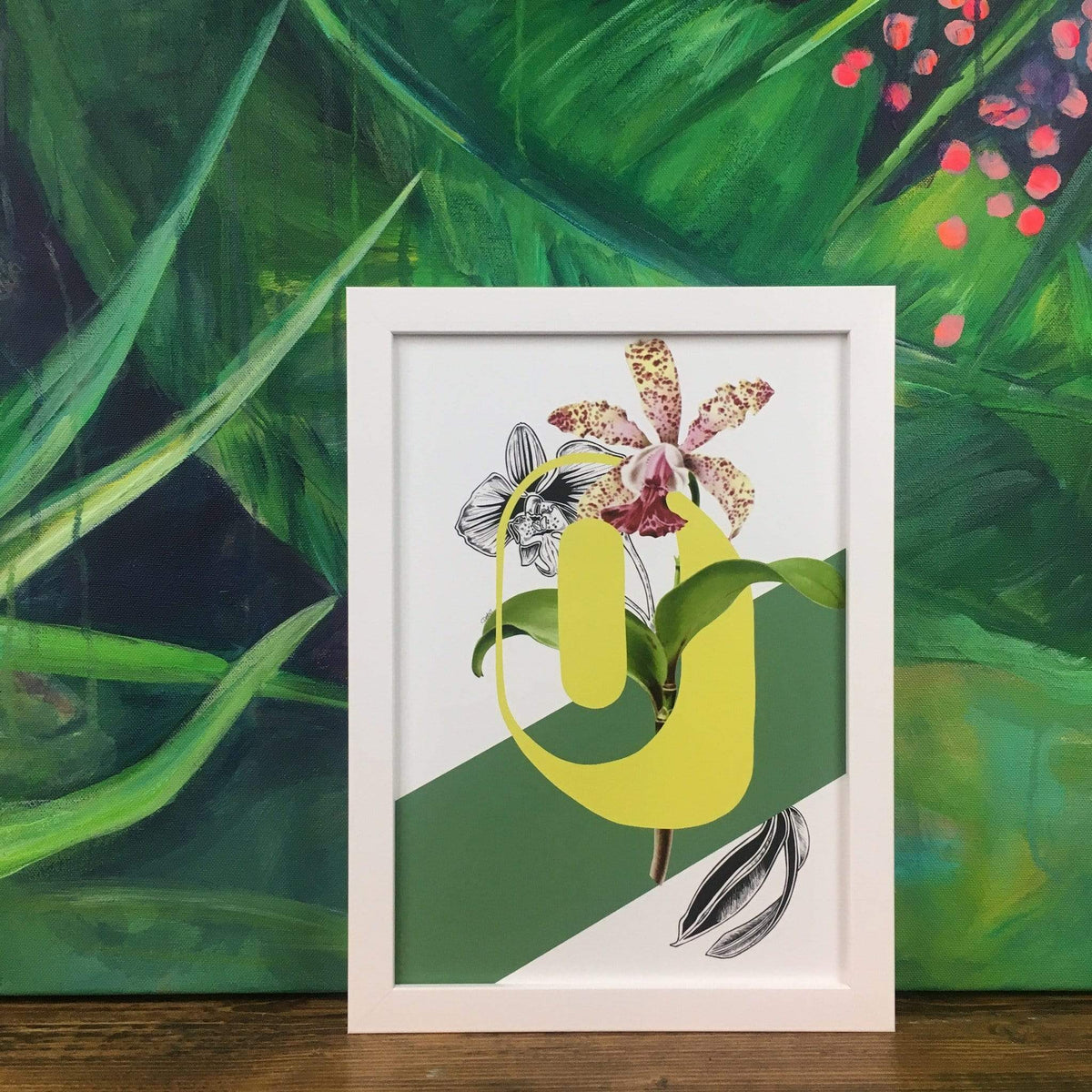 Botanical Alphabet O A4 Print