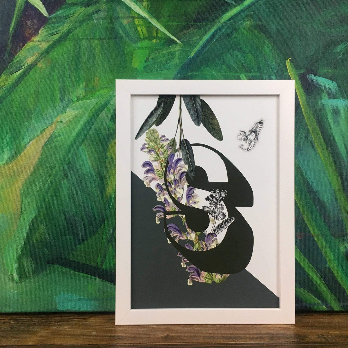 Botanical Alphabet S A4 Print