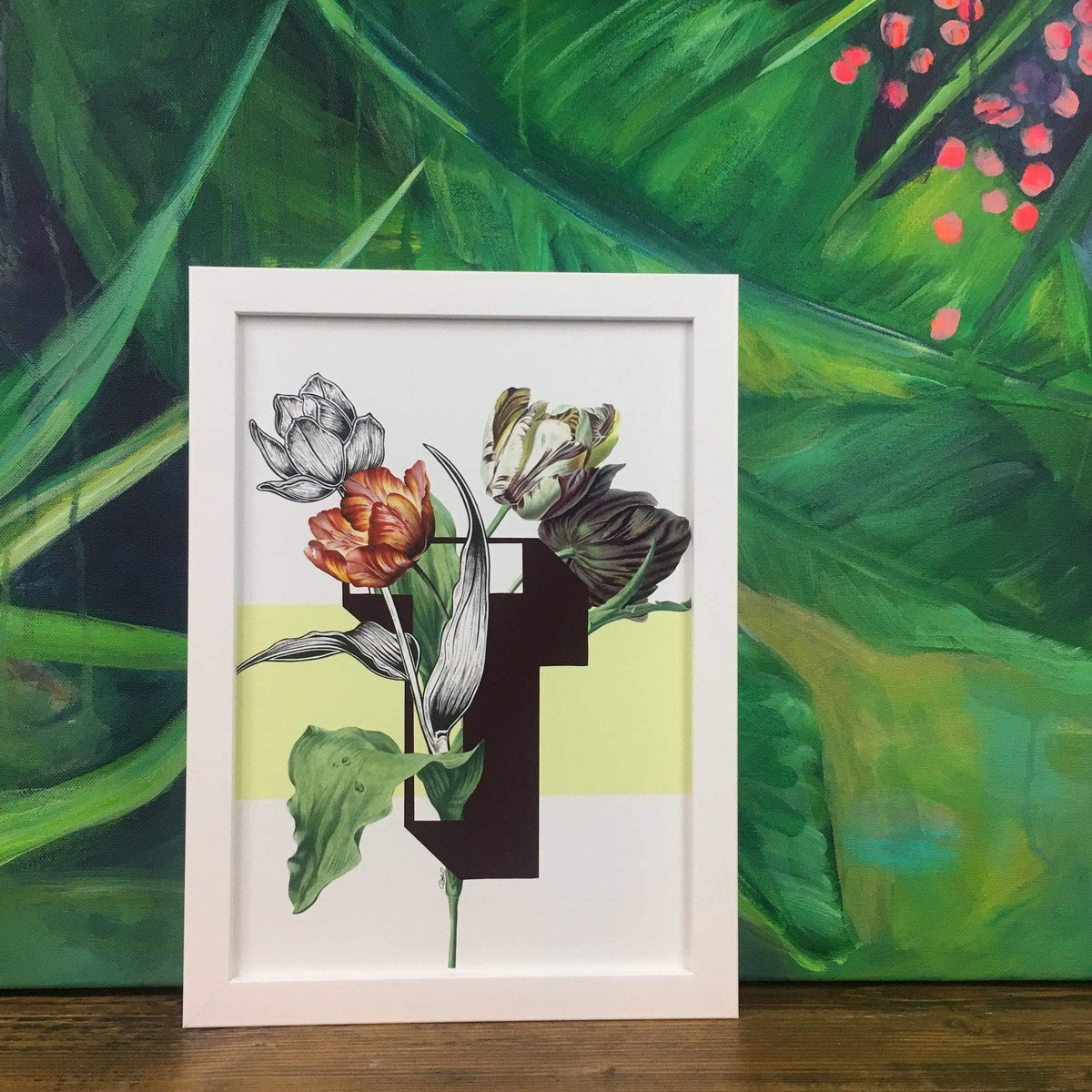 Botanical Alphabet T A2 Print