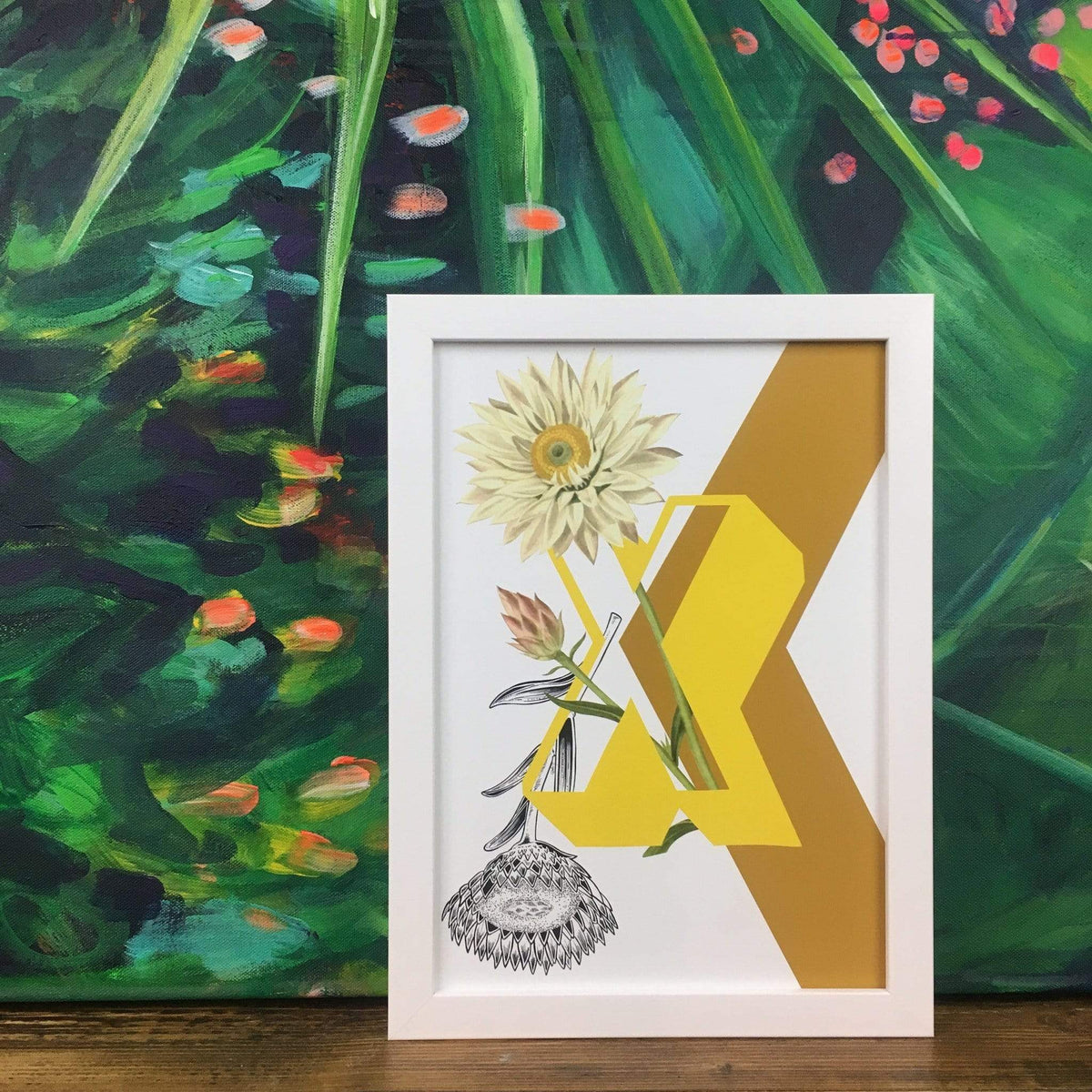 Botanical Alphabet X A4 Print