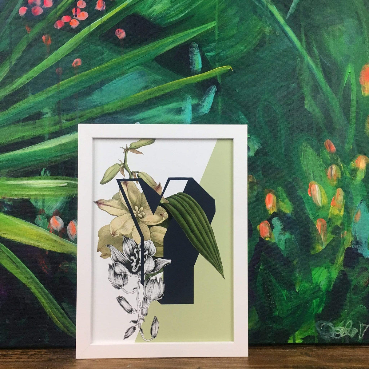 Botanical Alphabet Y A2 Print