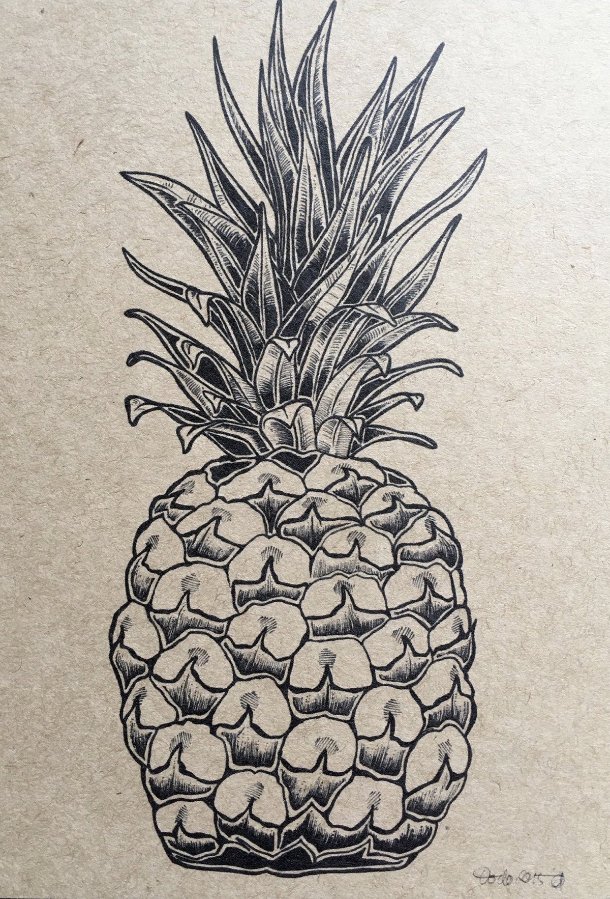 Pineapple Greeting Card - (Trade Pack 6)