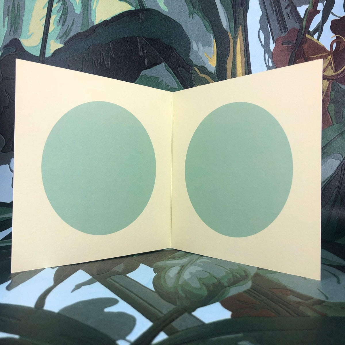 Green Budgie Greeting Card