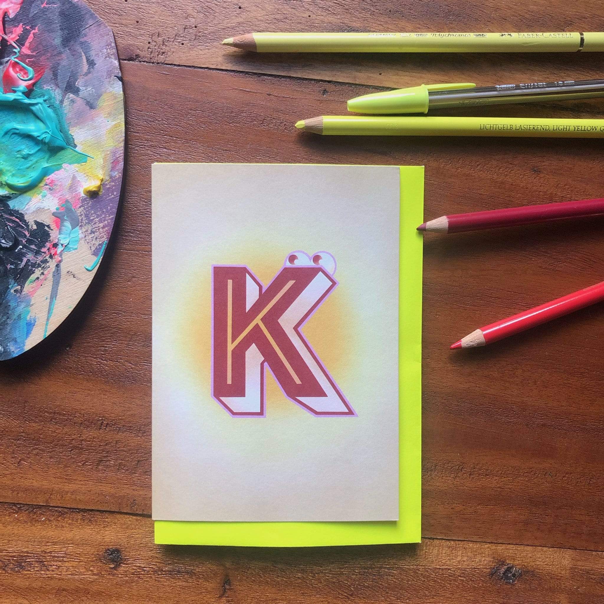 The Jolly Type K Greeting Card