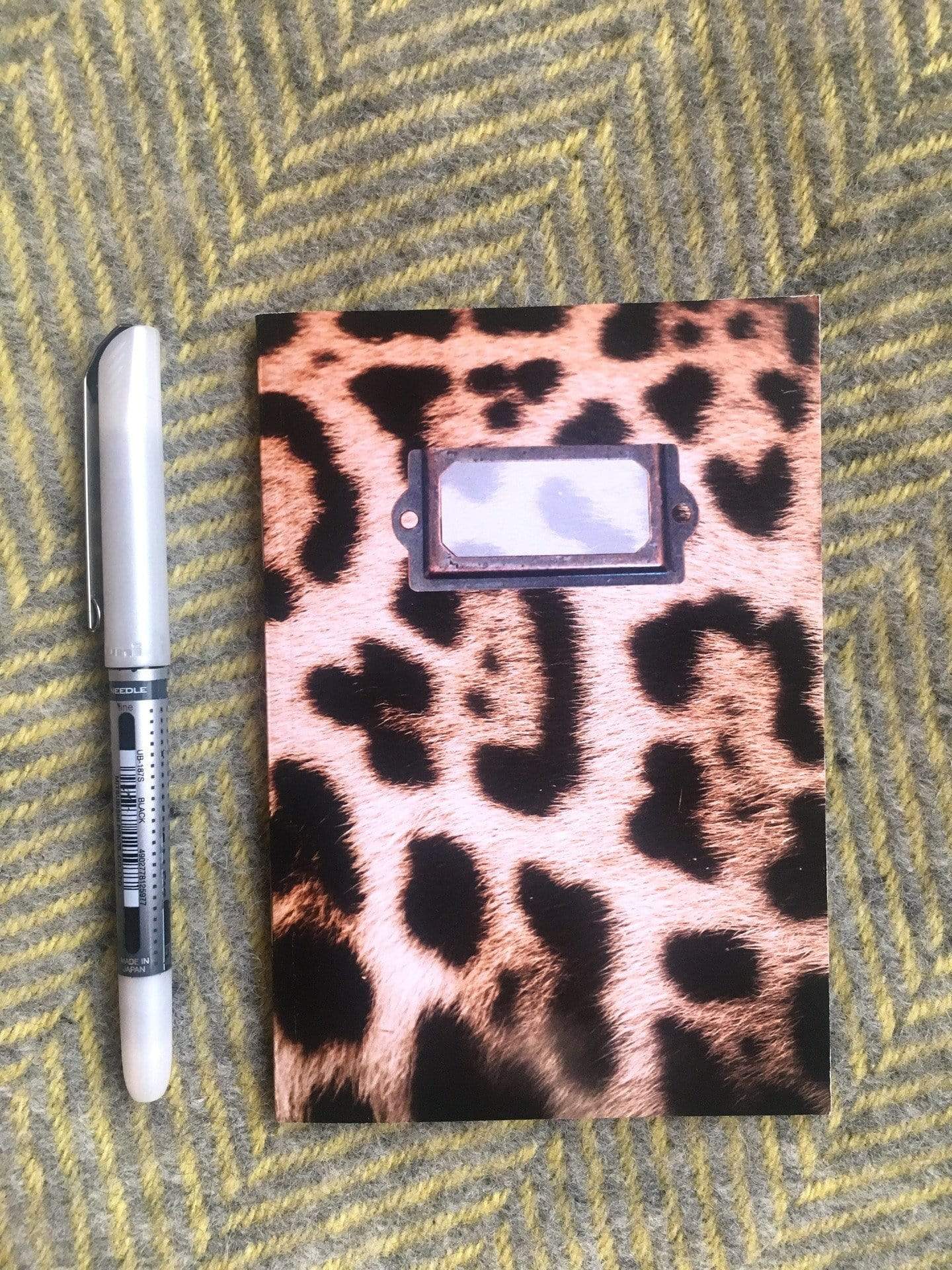Leopard Fur Pocket Notebook