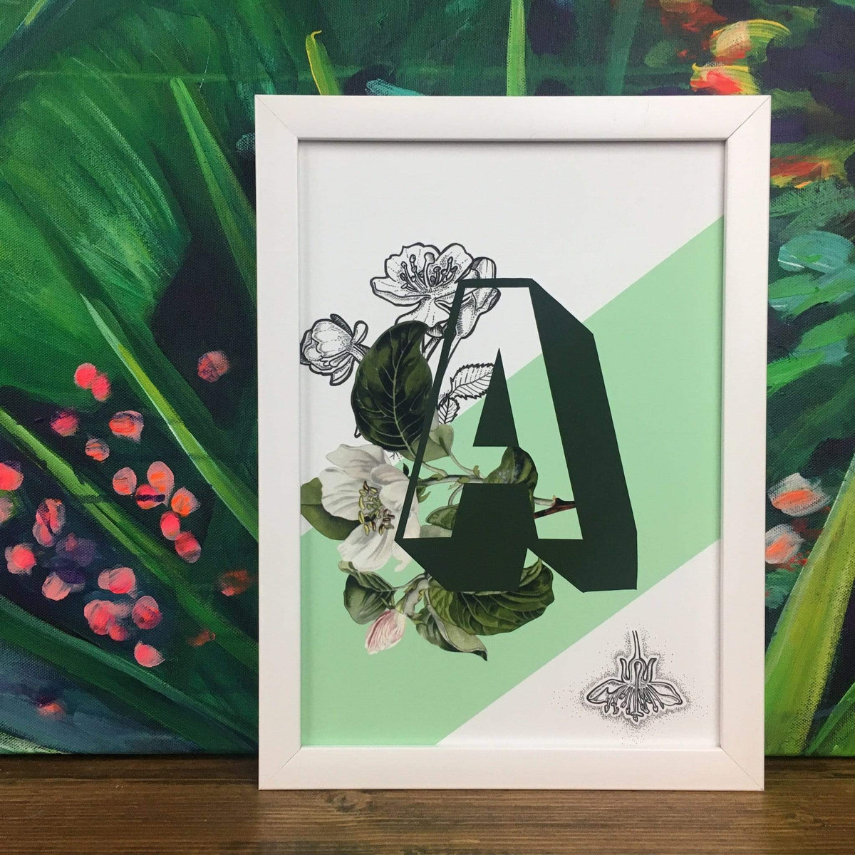 Botanical Alphabet A A2 Print