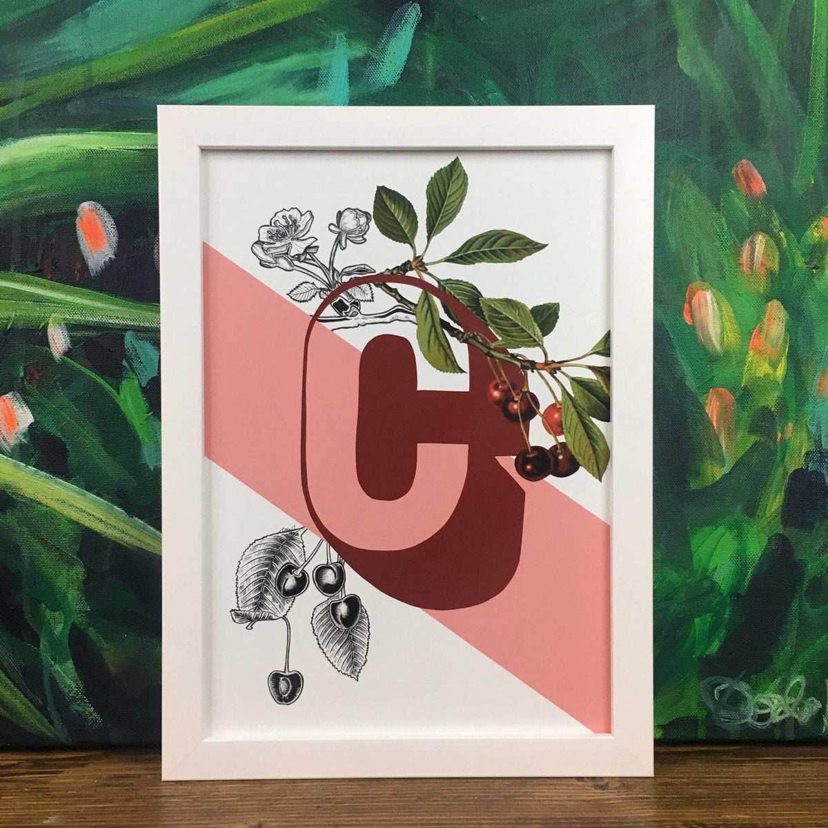 Botanical Alphabet C A4 Print