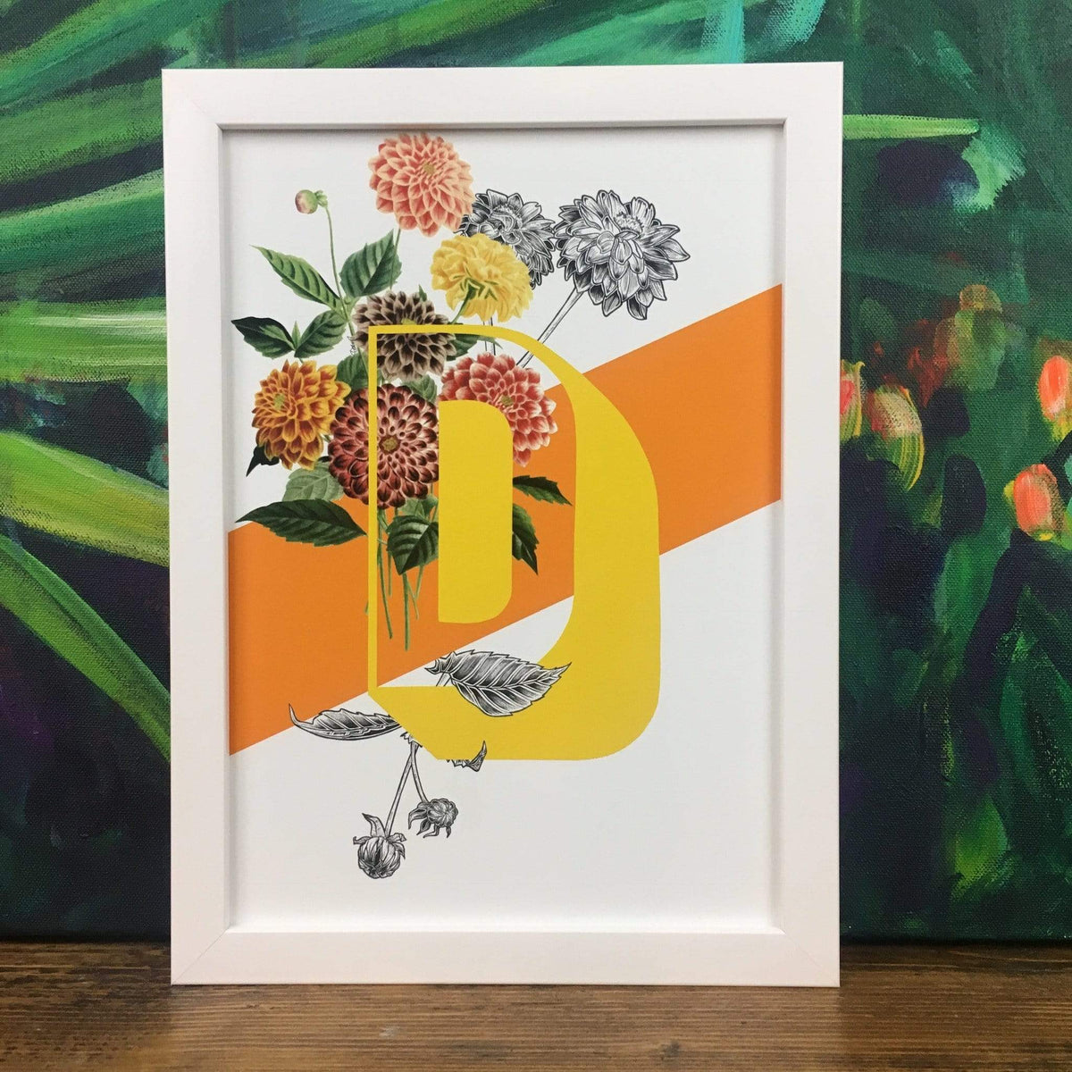 Botanical Alphabet D A2 Print