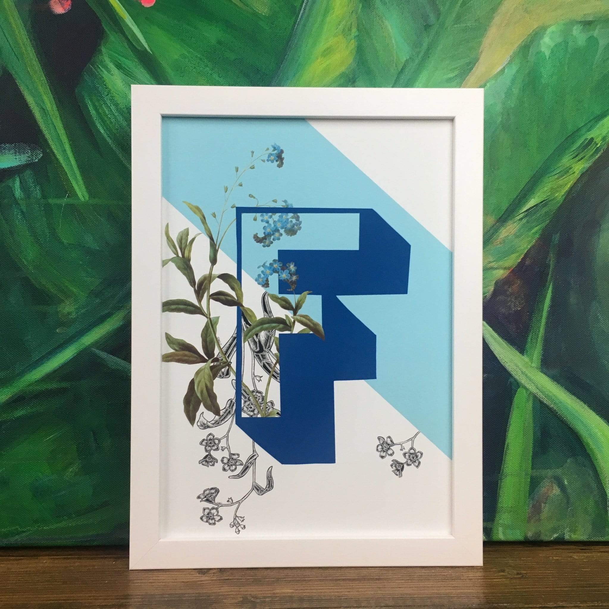 Botanical Alphabet F A2 Print