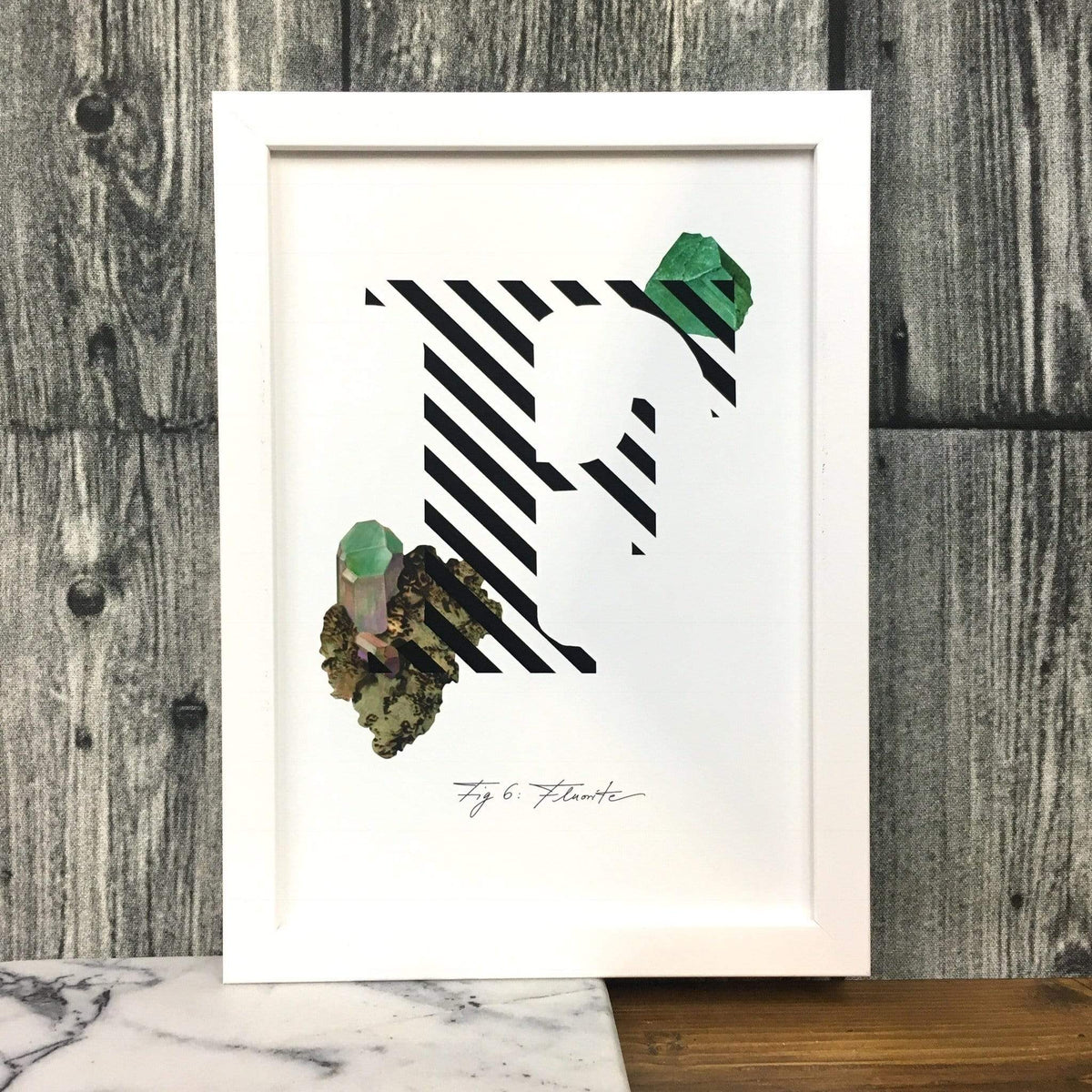 Gemstone Alphabet F A4 Print