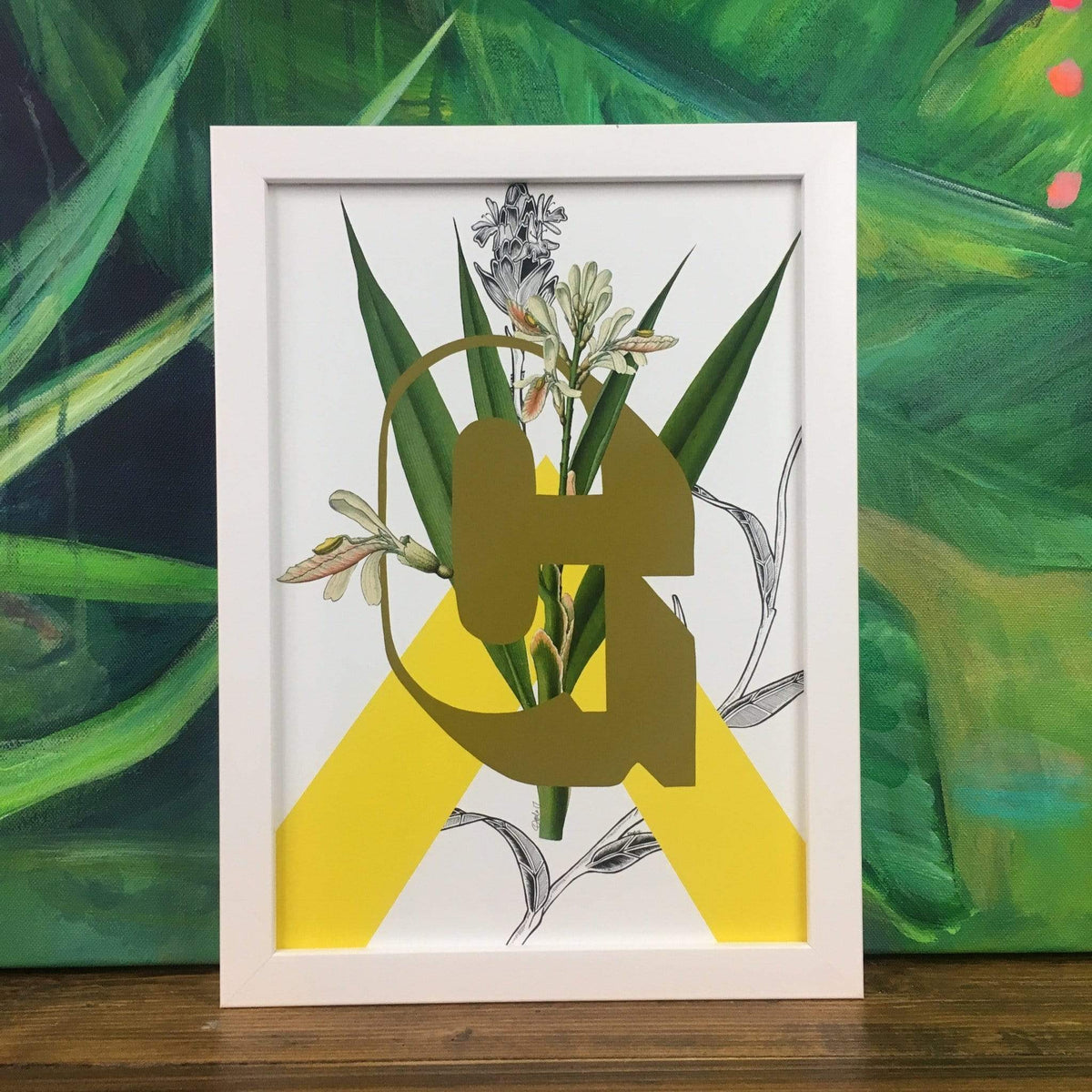 Botanical Alphabet G A2 Print
