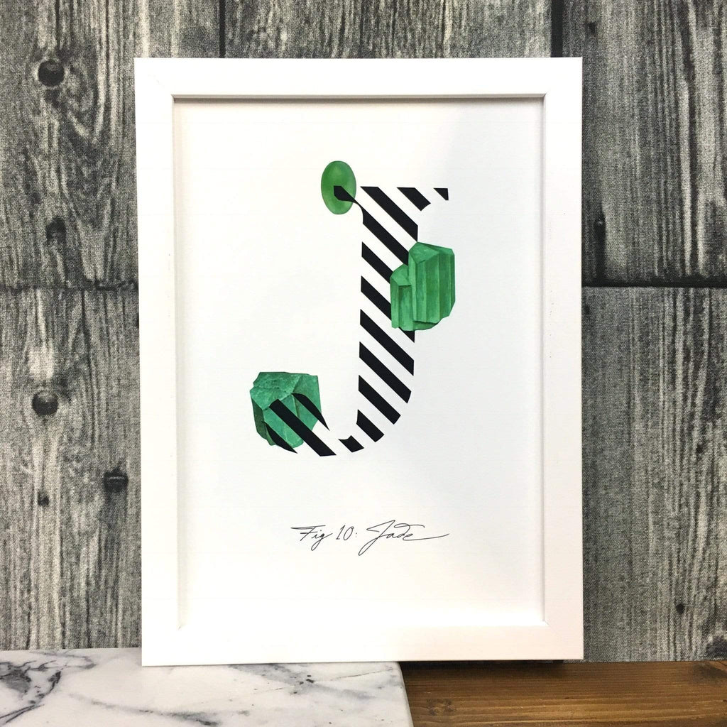 Gemstone Alphabet J A4 Print