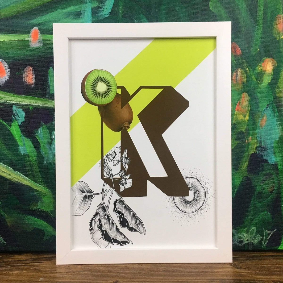 Botanical Alphabet K A2 Print