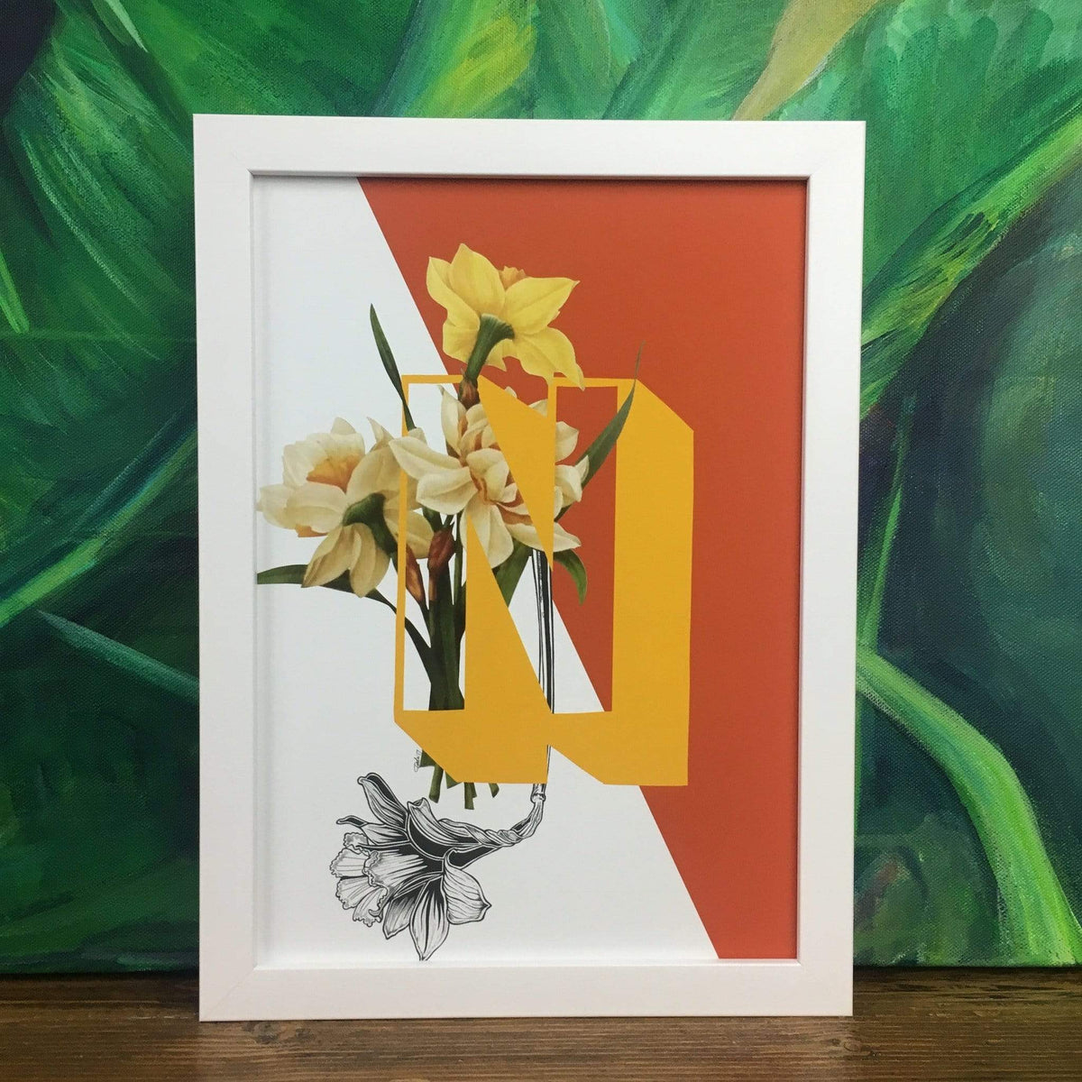 Botanical Alphabet N A2 Print