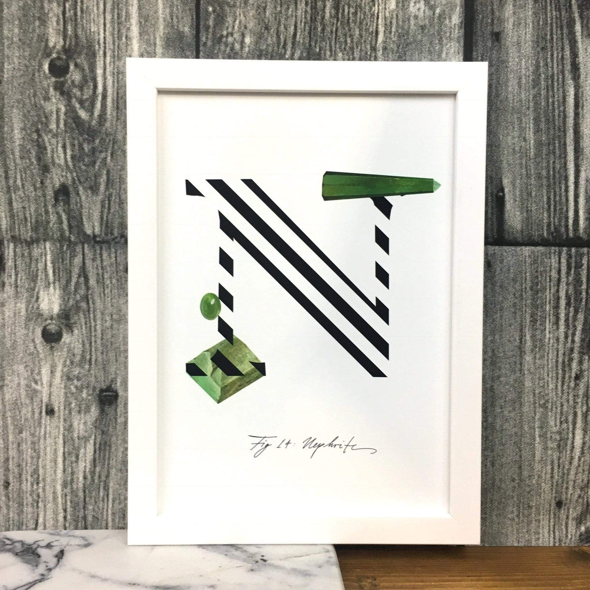 Gemstone Alphabet N A4 Print