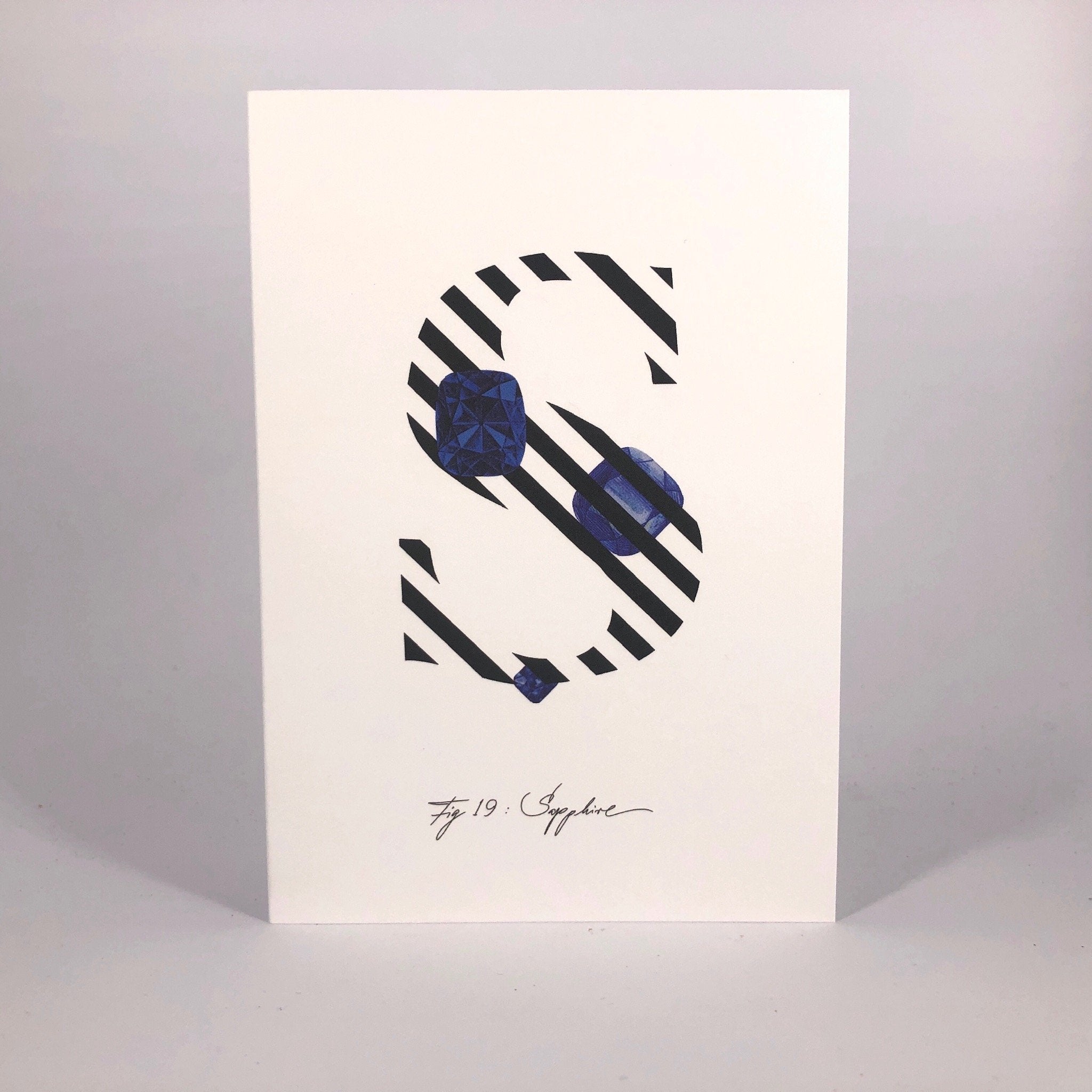 Gemstone Alphabet S Greeting Card