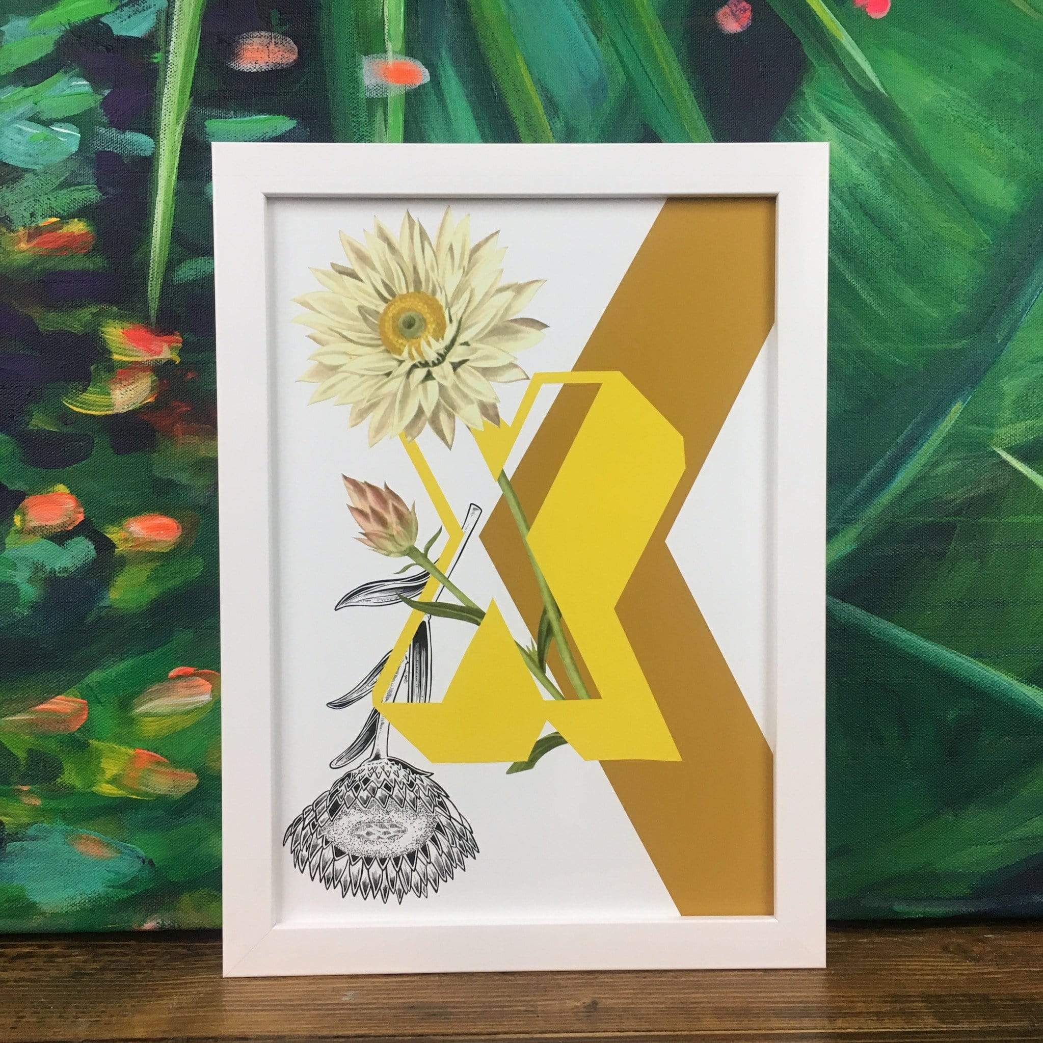 Botanical Alphabet X A4 Print