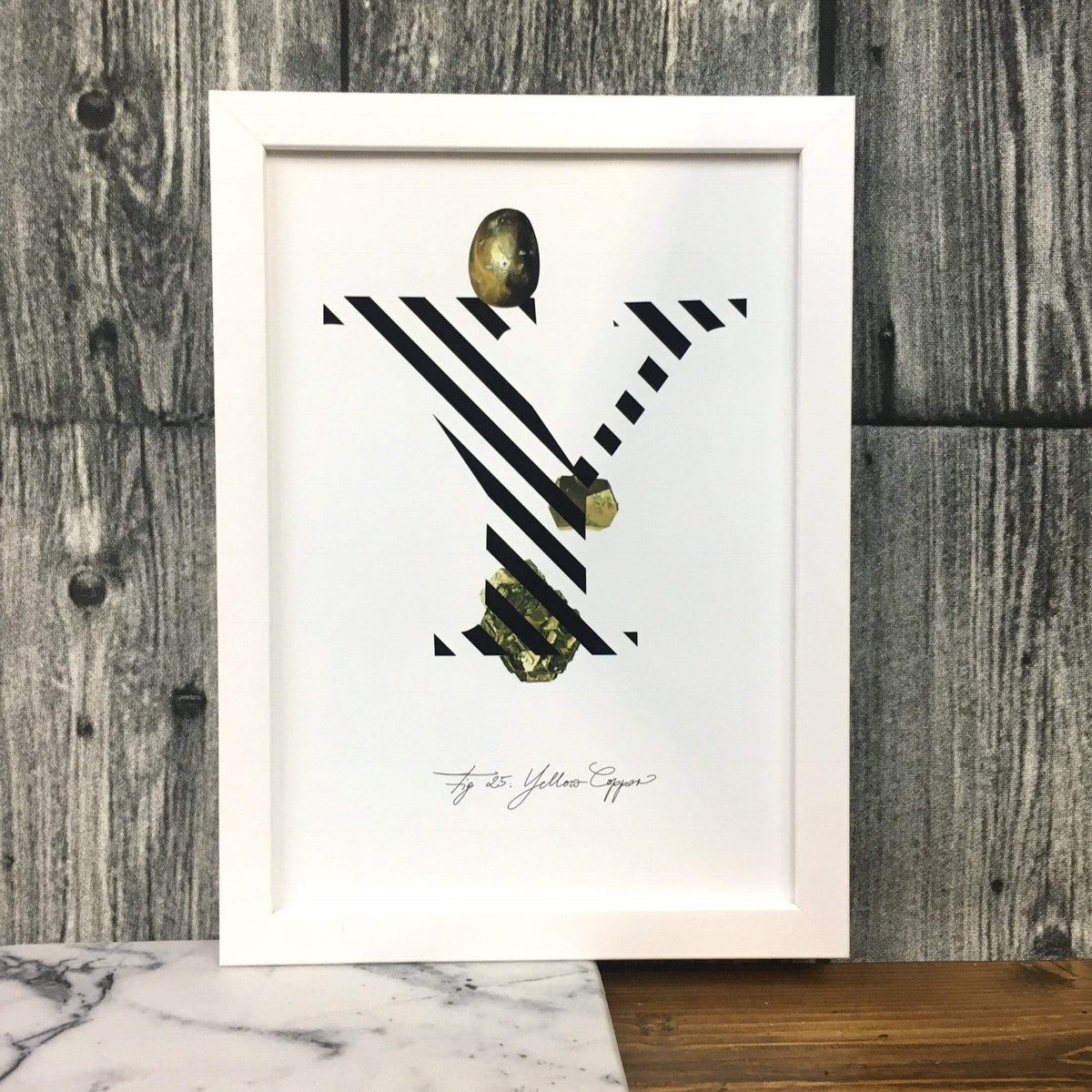 Gemstone Alphabet Y A4 Print