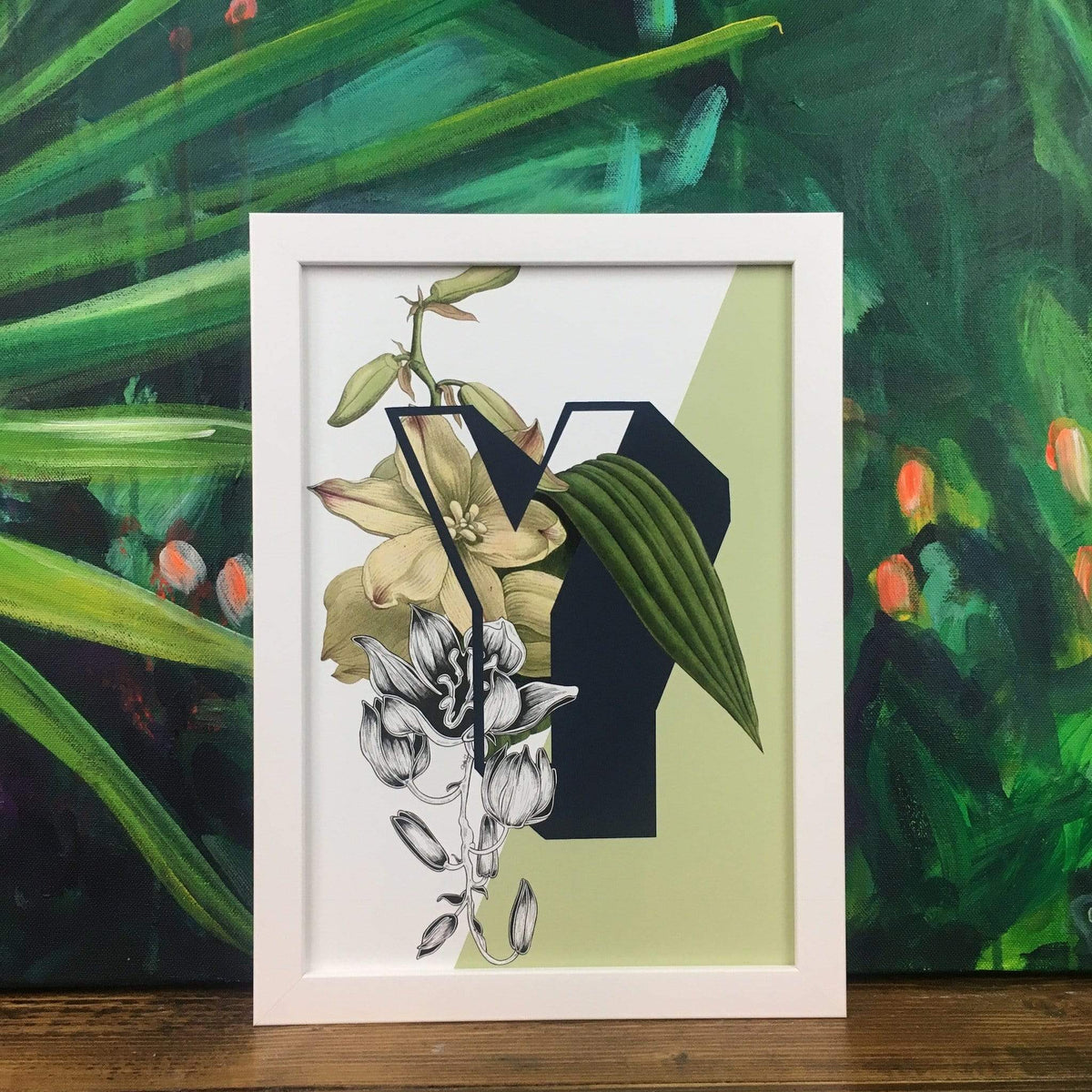 Botanical Alphabet Y A2 Print