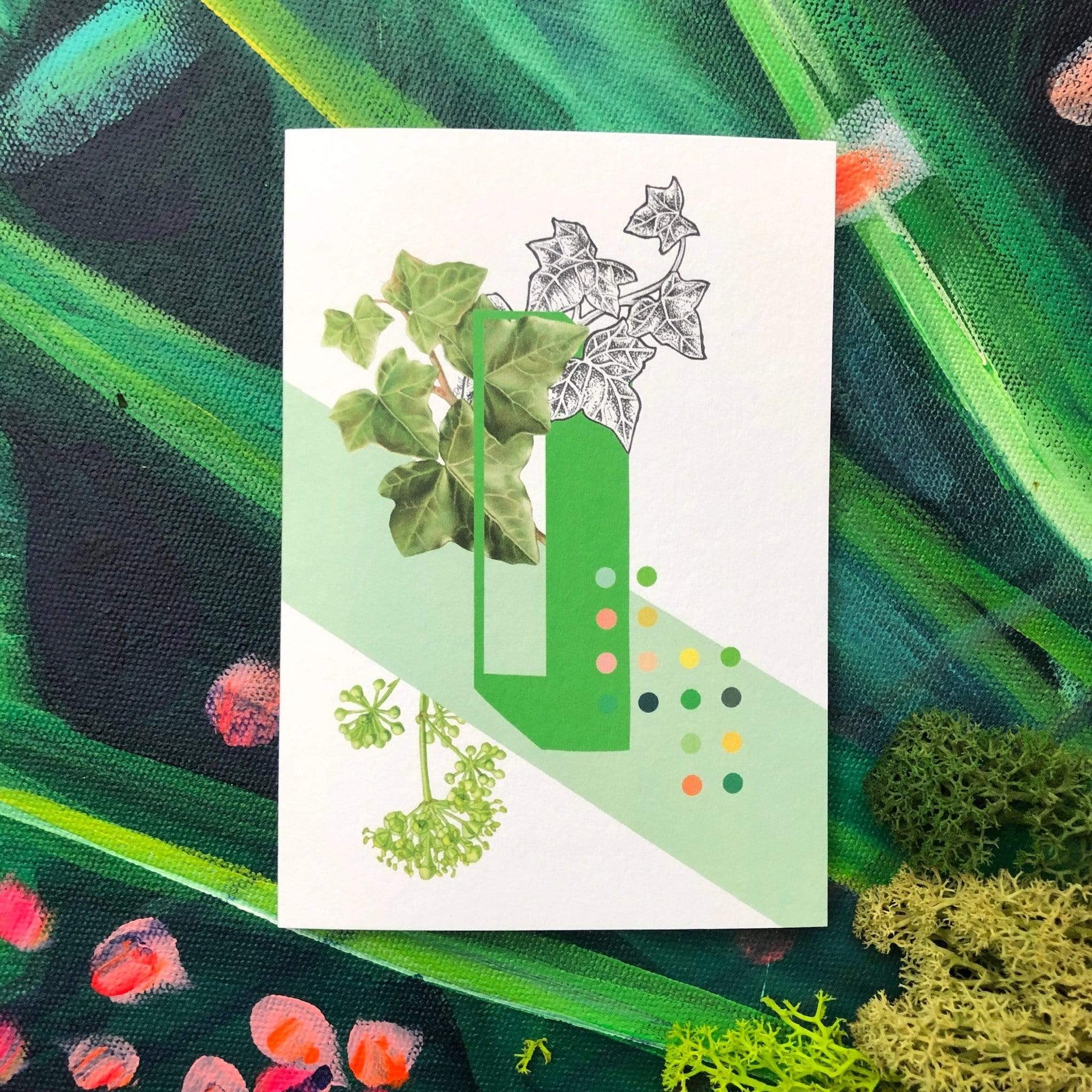 Botanical Alphabet I Greeting Card