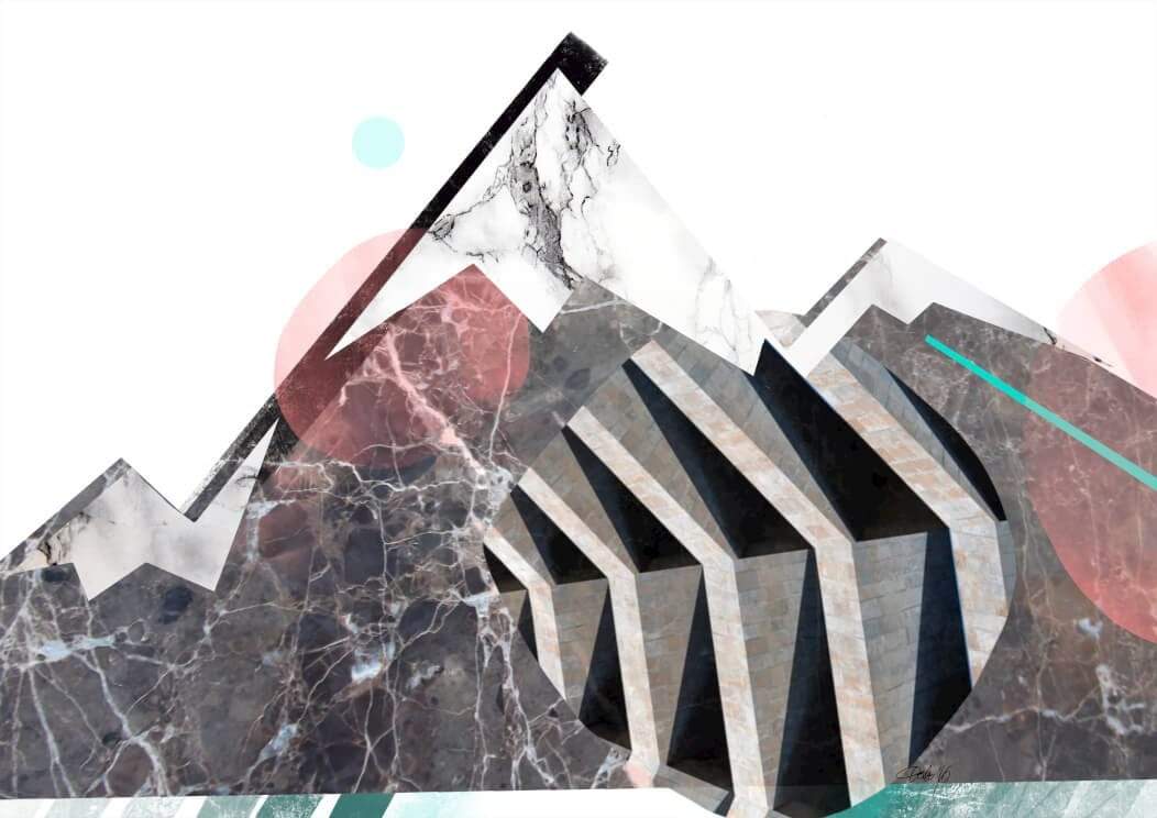 Marble Mountains A4 Print
