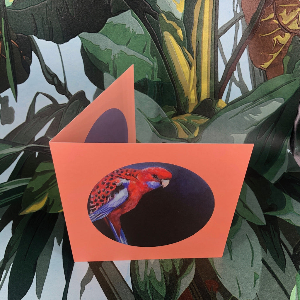 Crimson Rosella Greeting Card