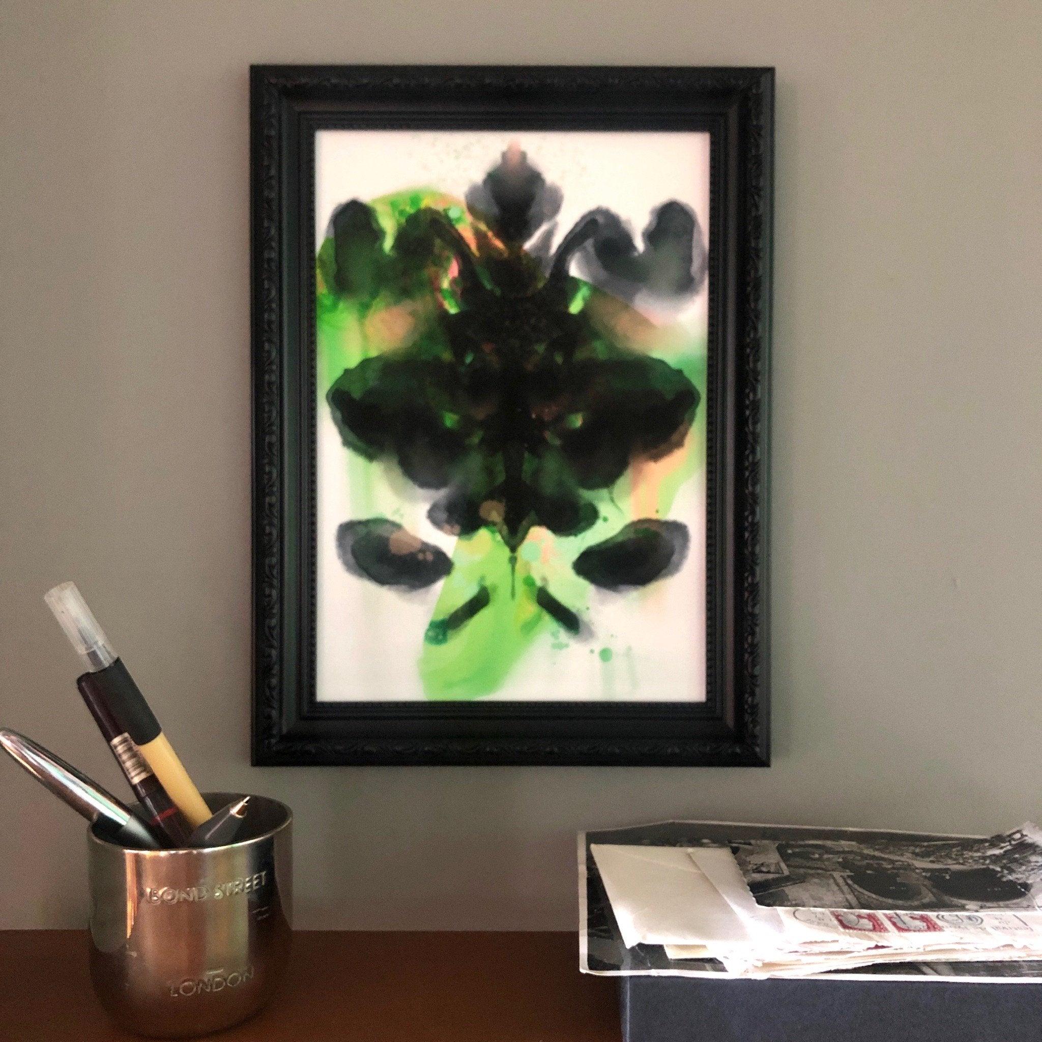 Rorschach Requiem Green A3 Print