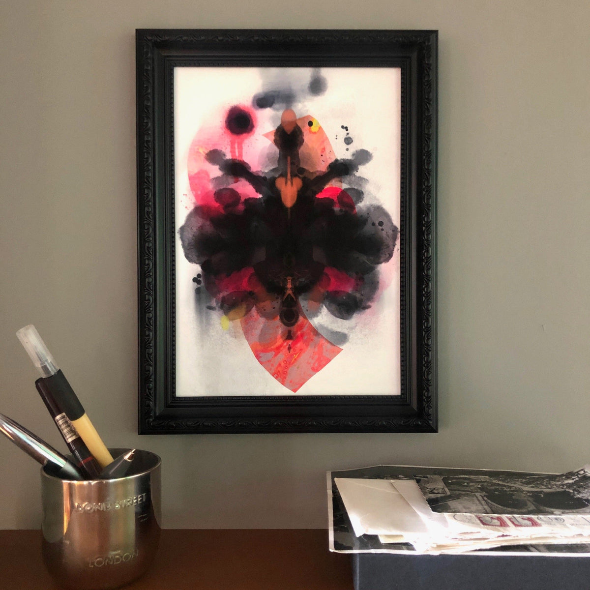 Rorschach Requiem Pink A4 Print
