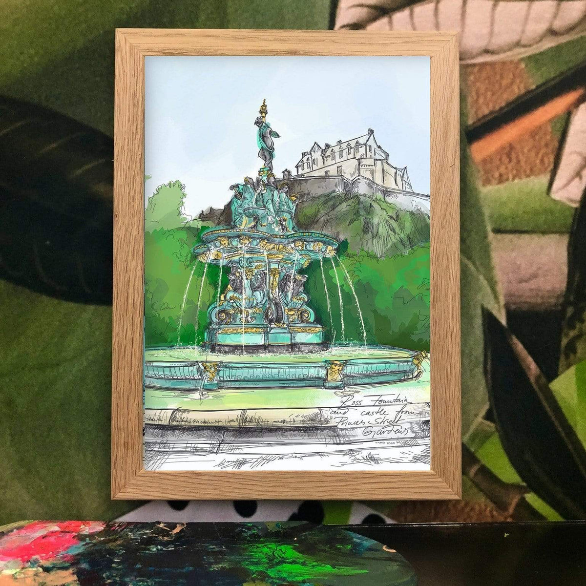 Ross Fountain A4 Print