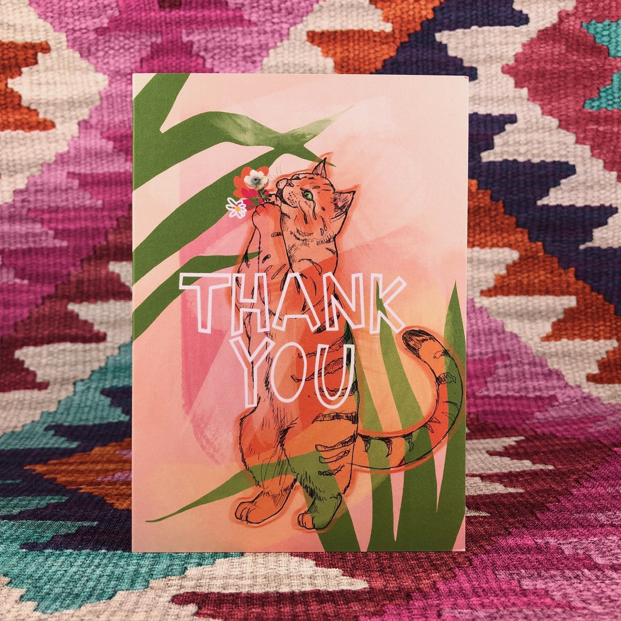 Cats On Legs - Thankyou Greeting Card